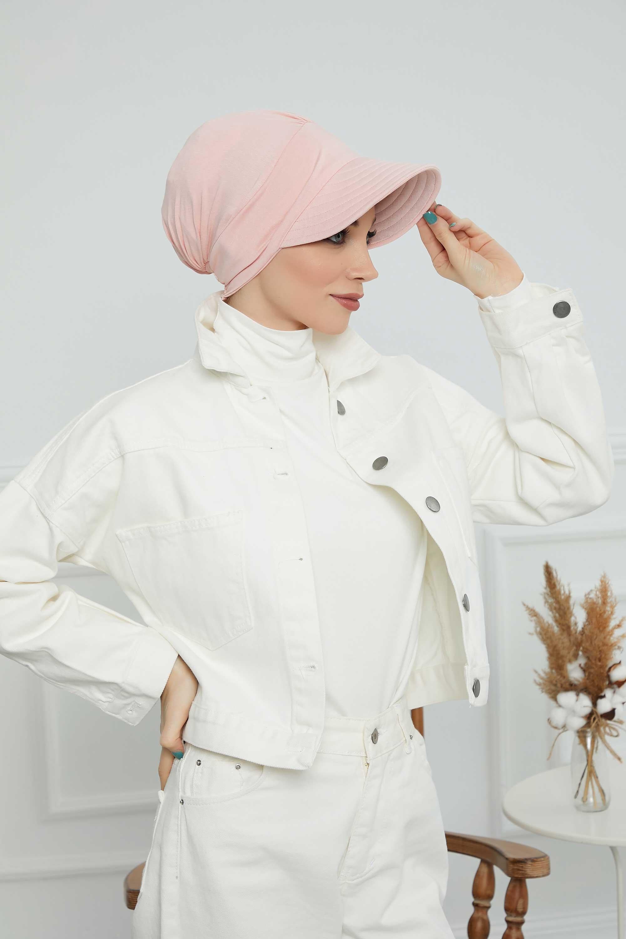 Siperlikli Penye Şapka Bone,B-73