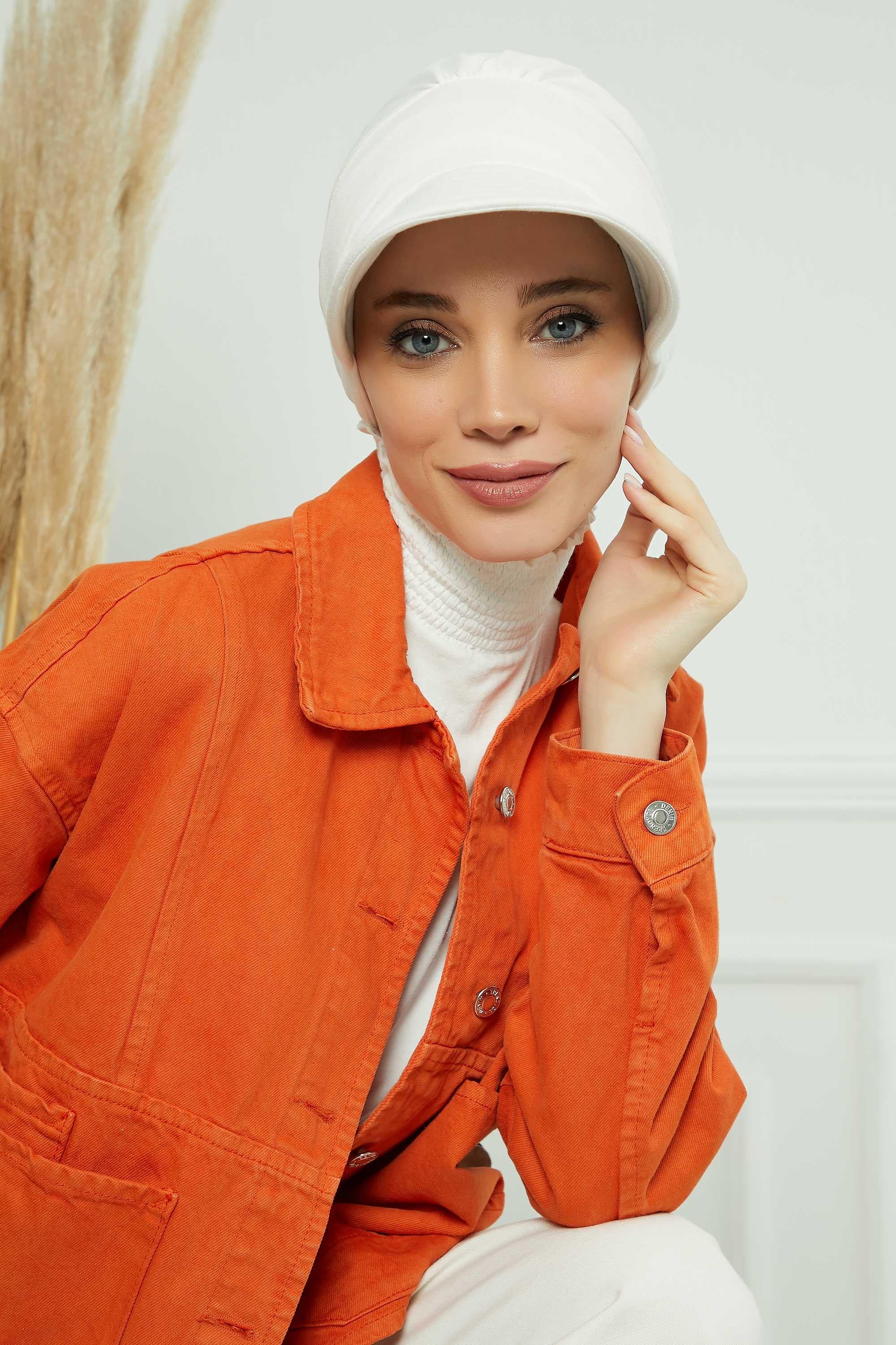 Siperlikli Penye Şapka Bone,B-73