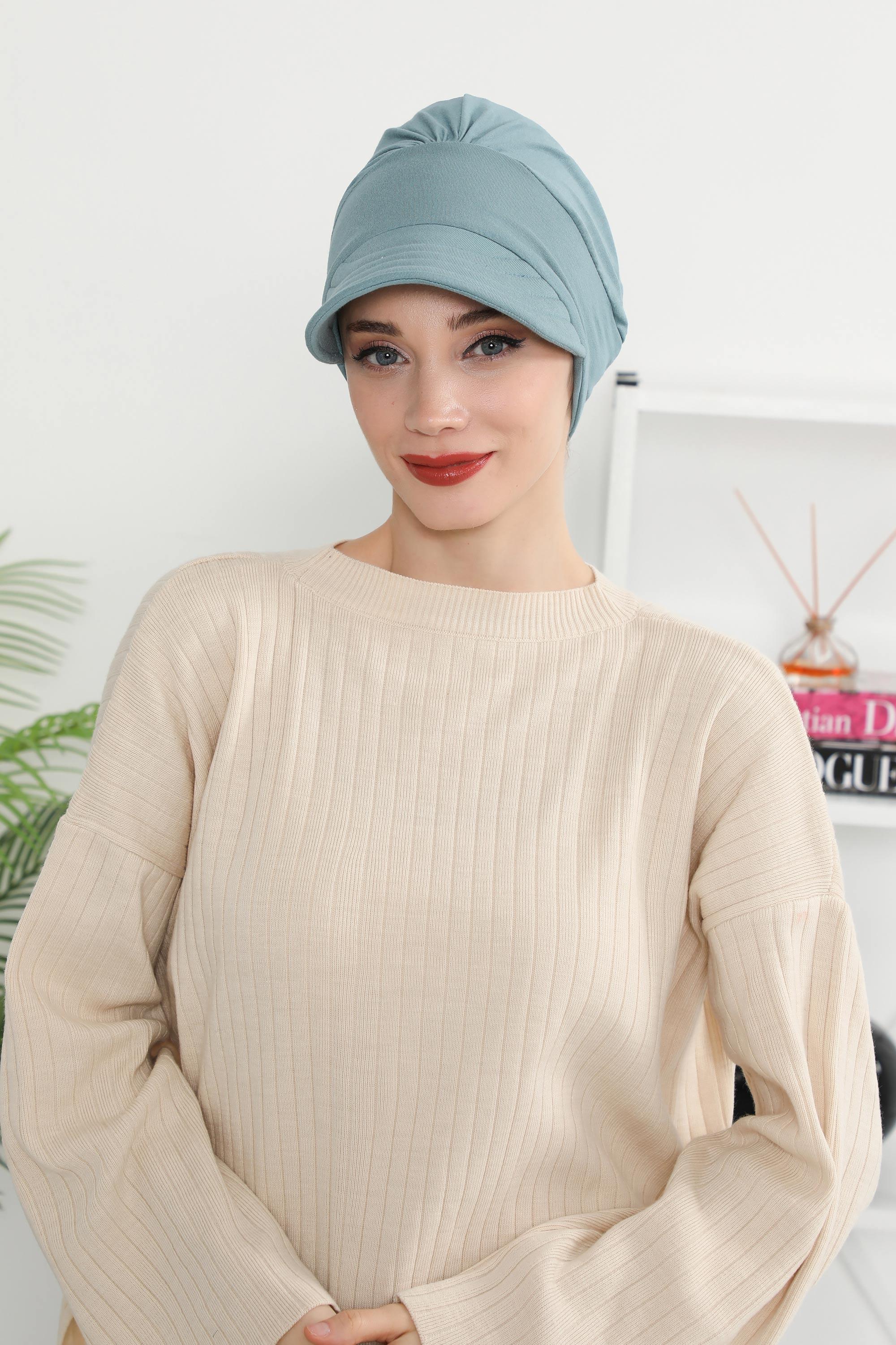 Siperlikli Penye Şapka Bone,B-73