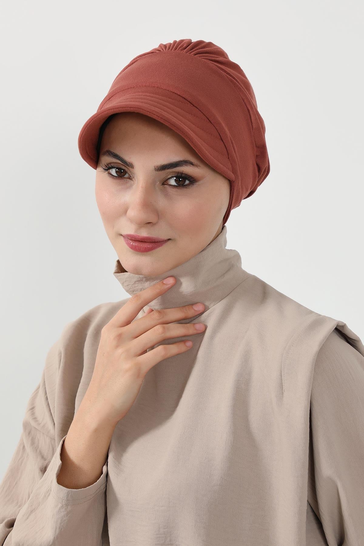 Siperlikli Penye Şapka Bone,B-73