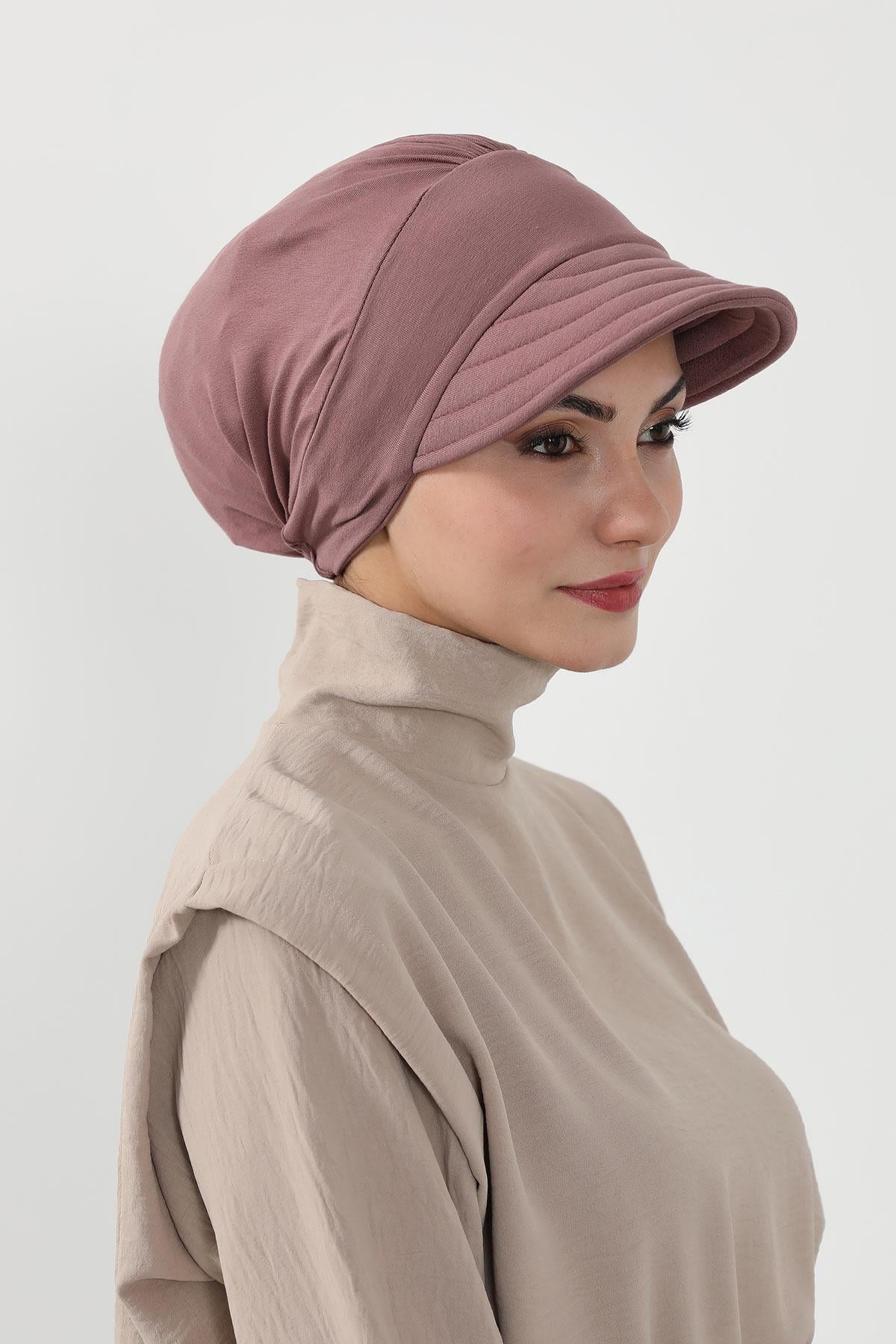 Siperlikli Penye Şapka Bone,B-73