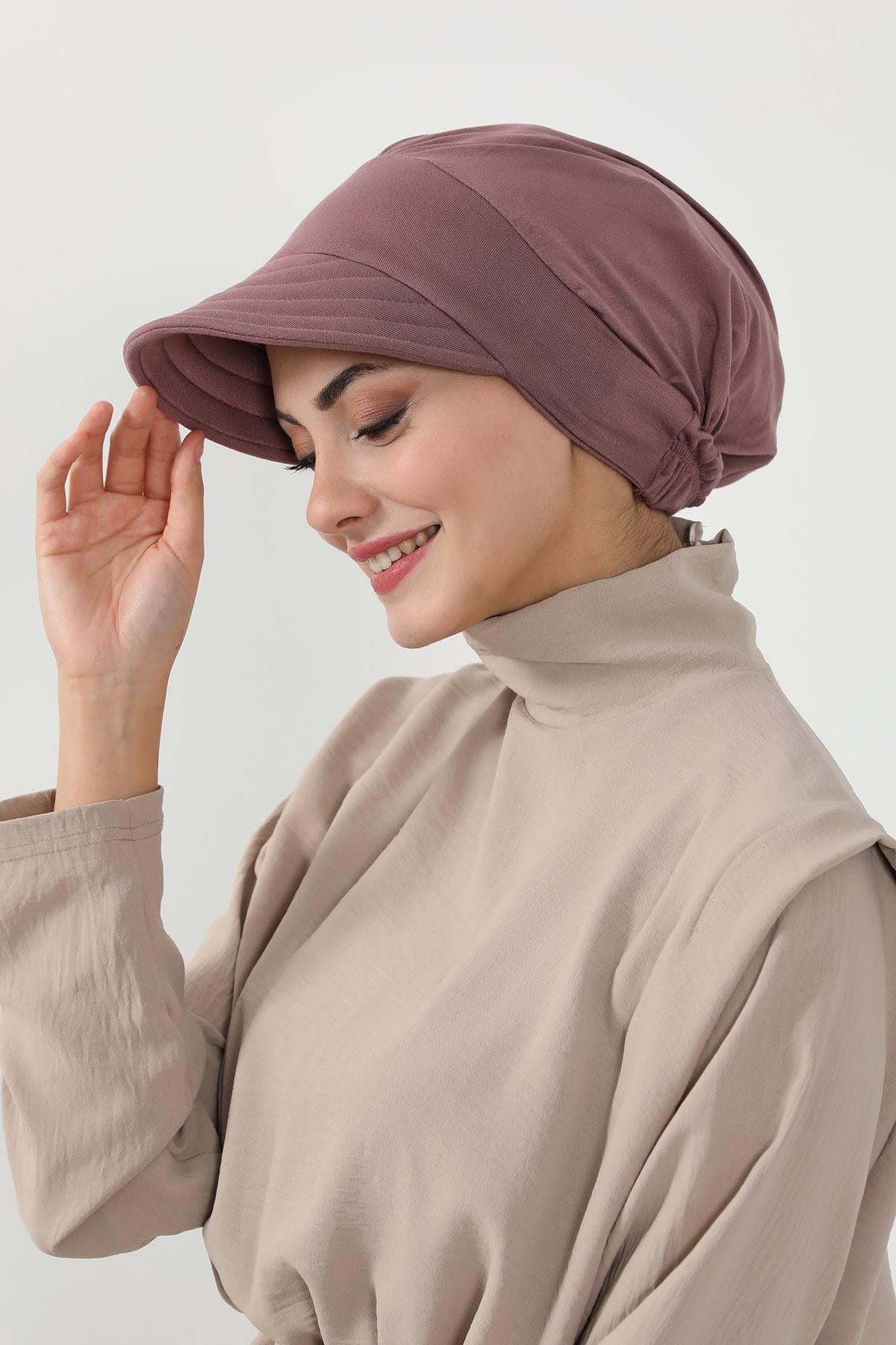 Siperlikli Penye Şapka Bone,B-73