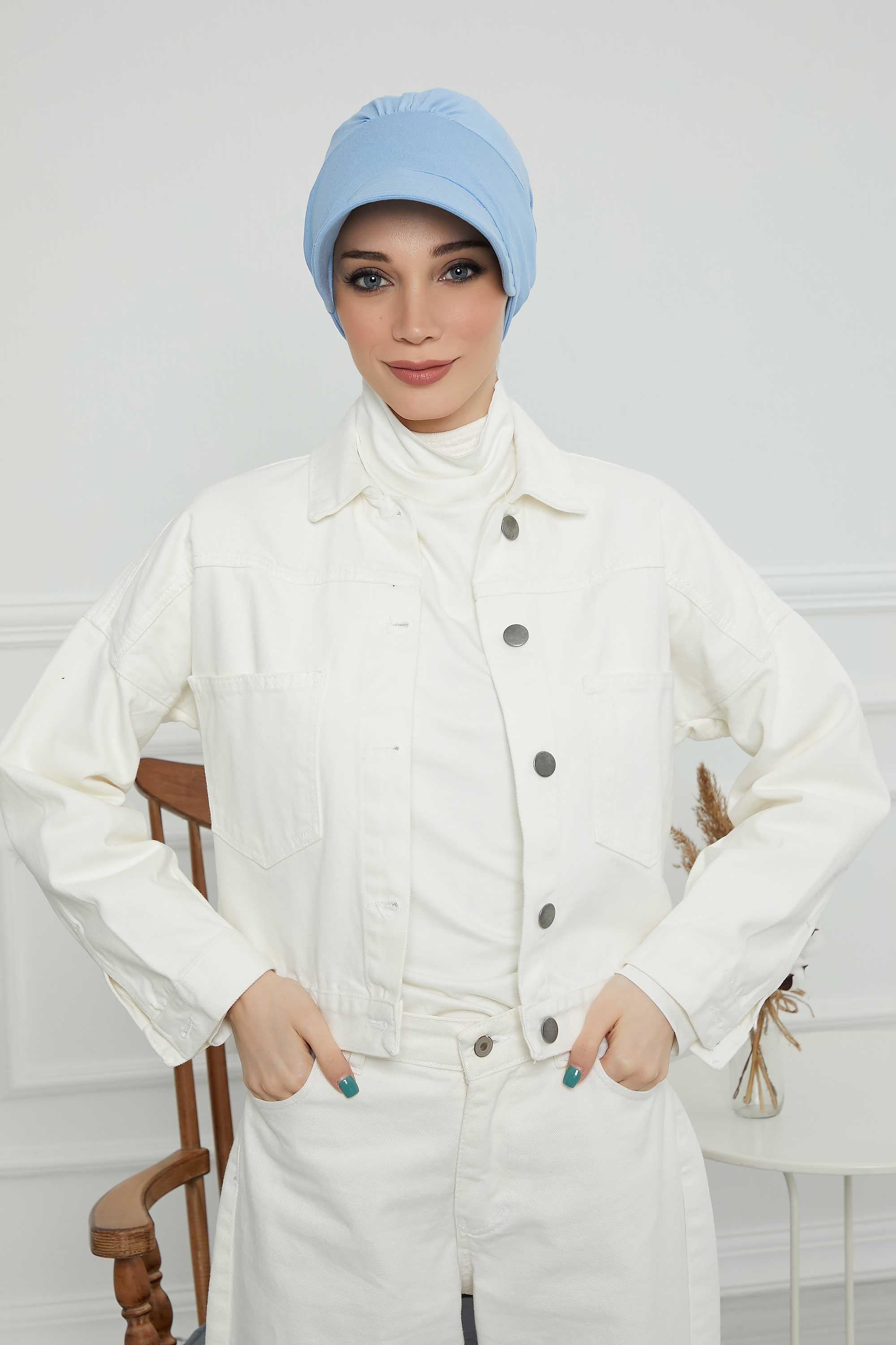 Siperlikli Penye Şapka Bone,B-73