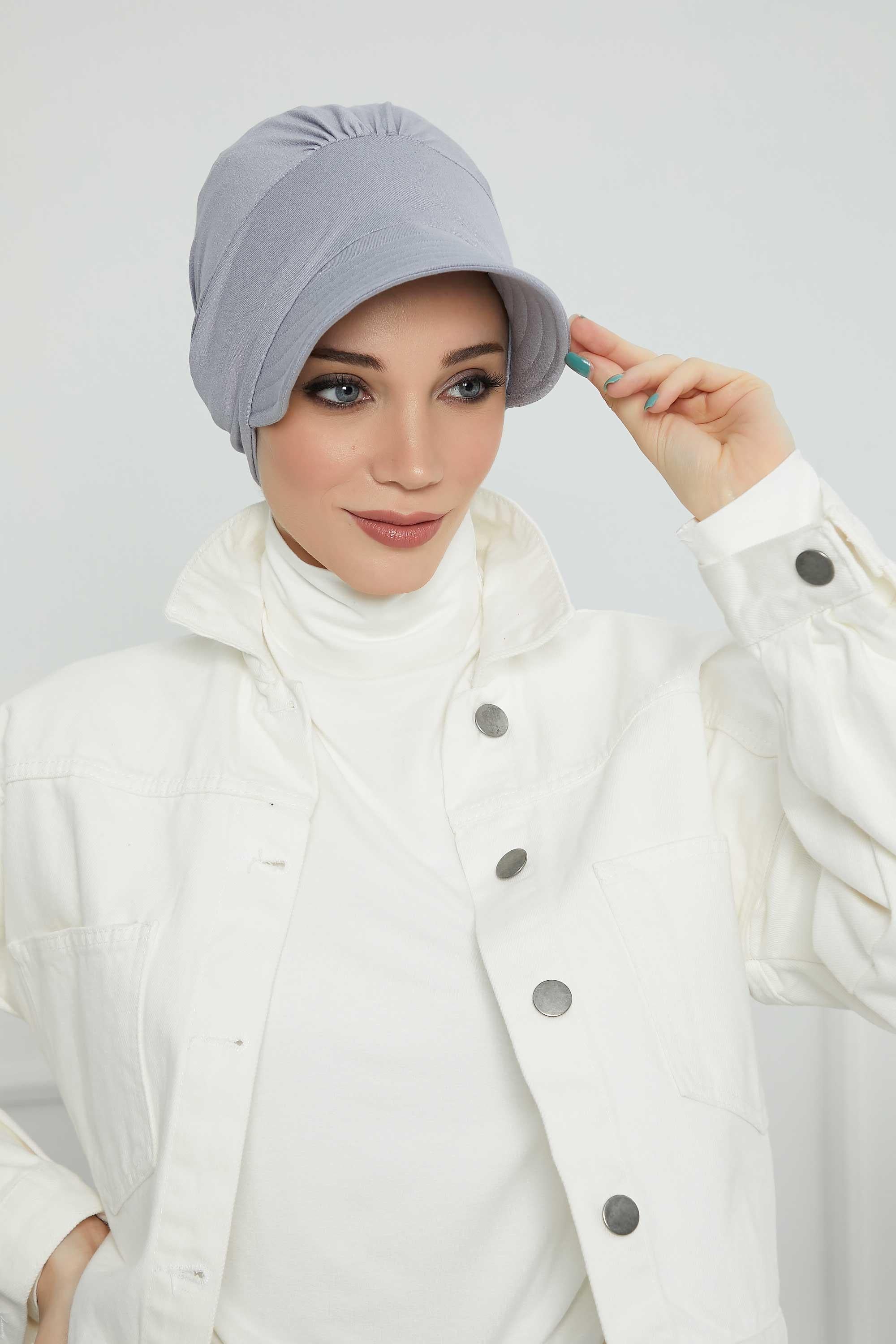 Siperlikli Penye Şapka Bone,B-73
