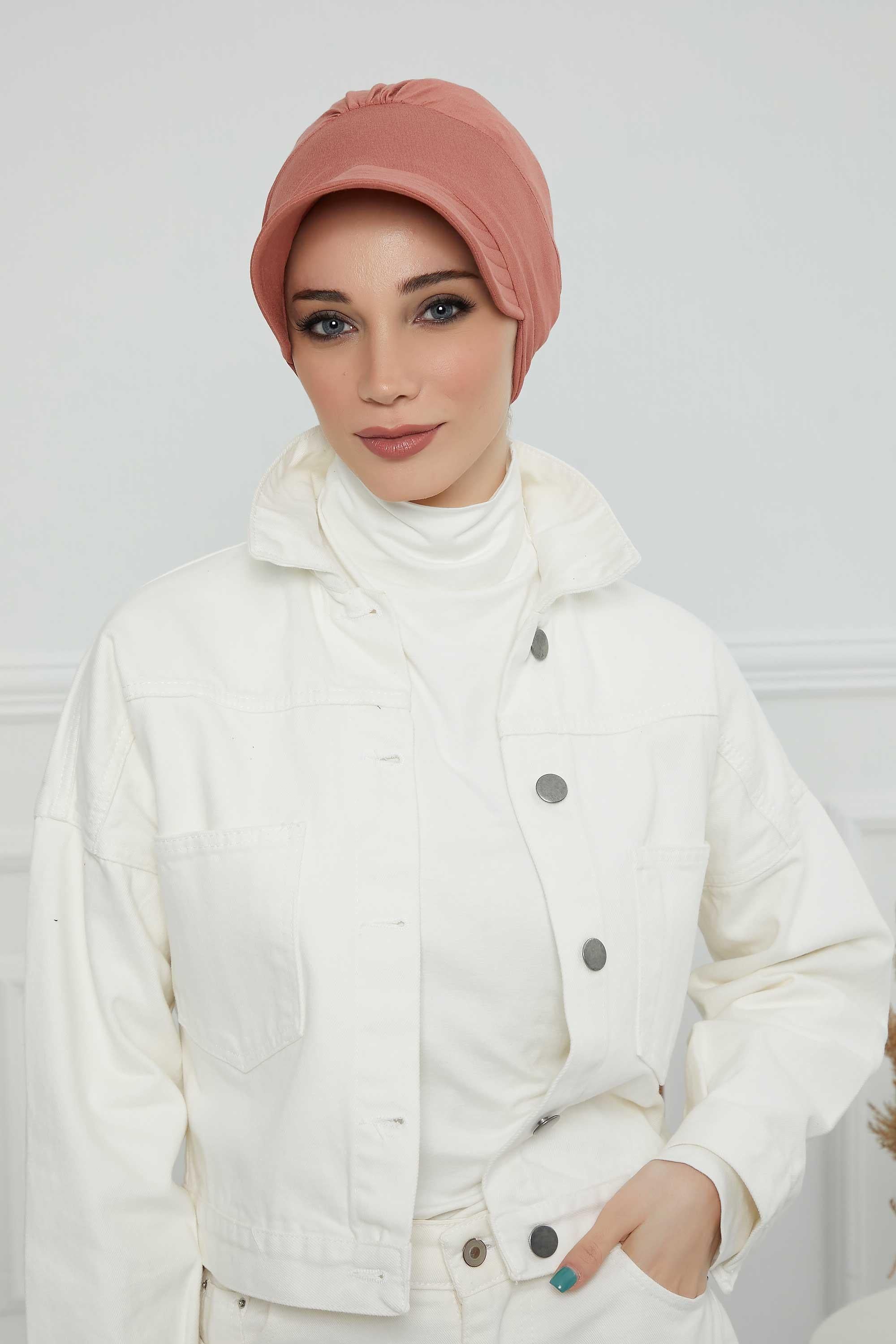 Siperlikli Penye Şapka Bone,B-73