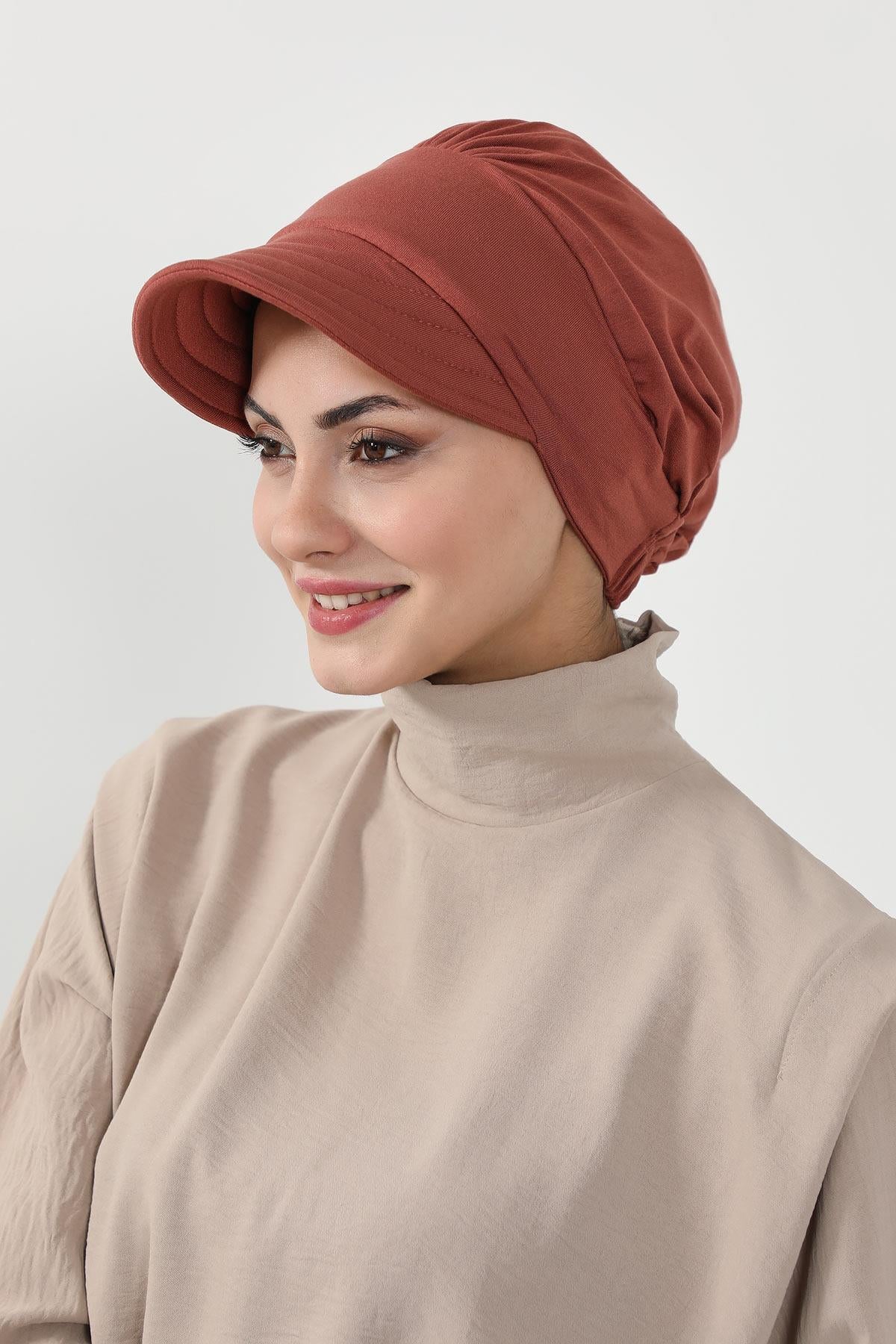 Siperlikli Penye Şapka Bone,B-73