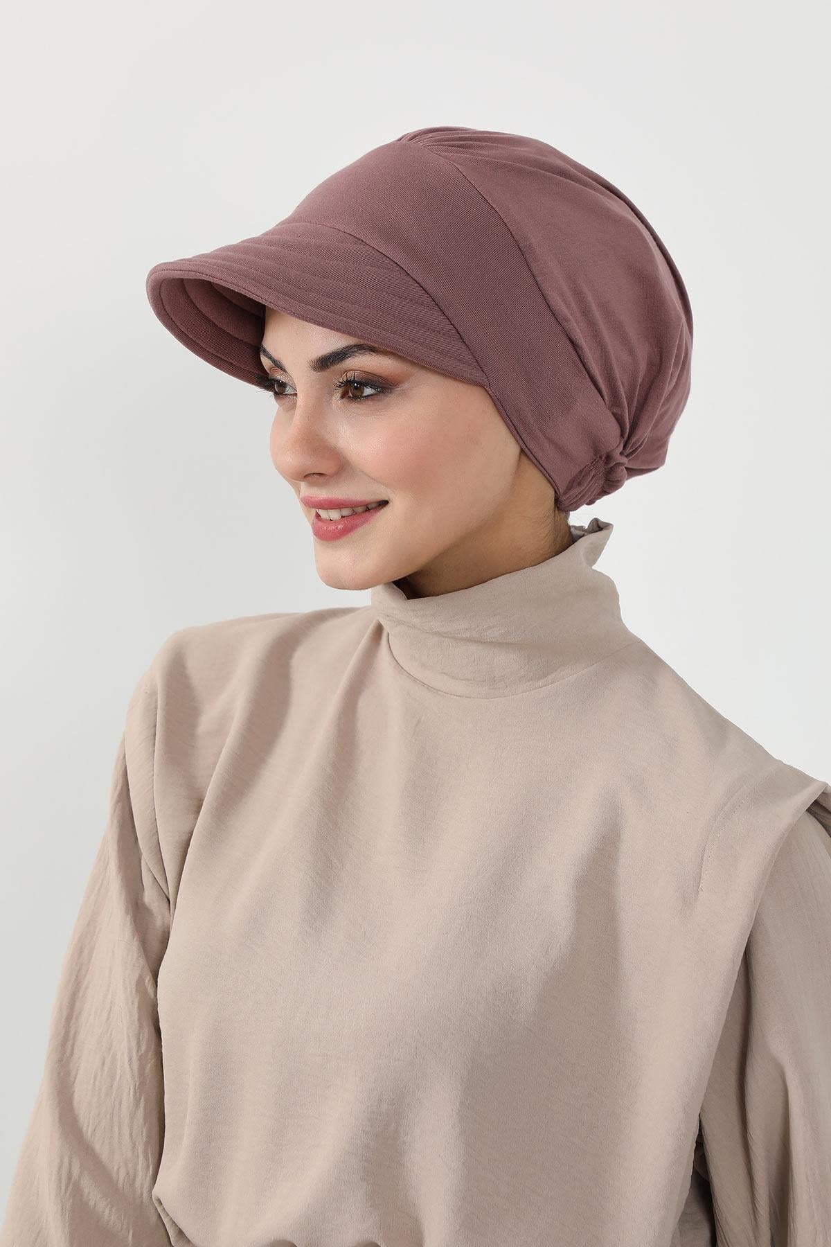 Siperlikli Penye Şapka Bone,B-73