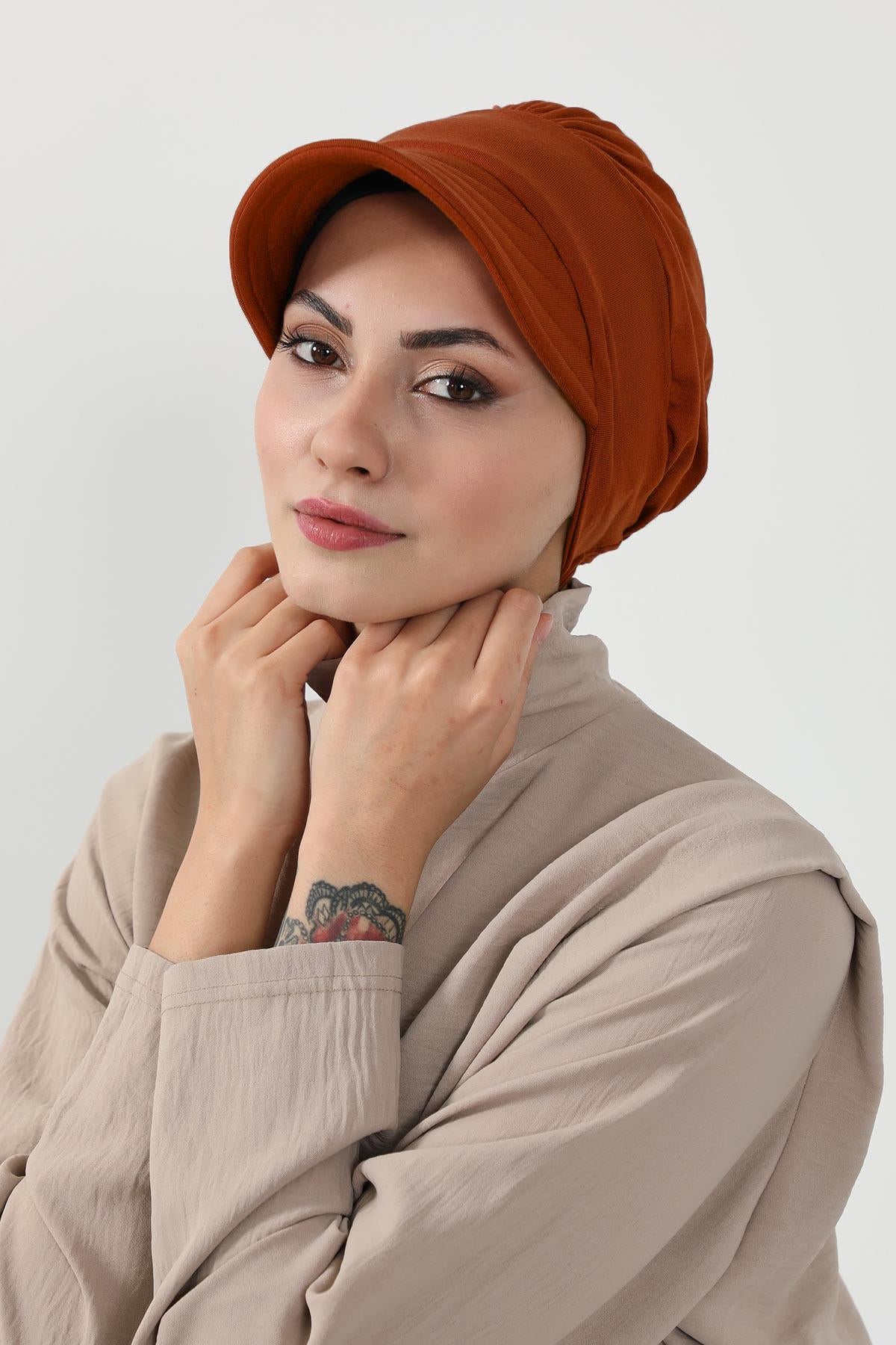Siperlikli Penye Şapka Bone,B-73