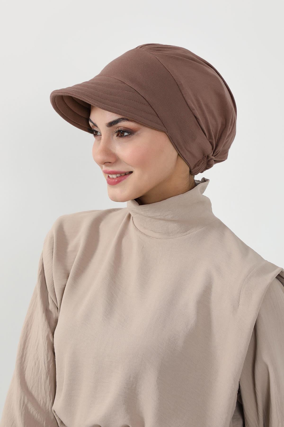 Siperlikli Penye Şapka Bone,B-73