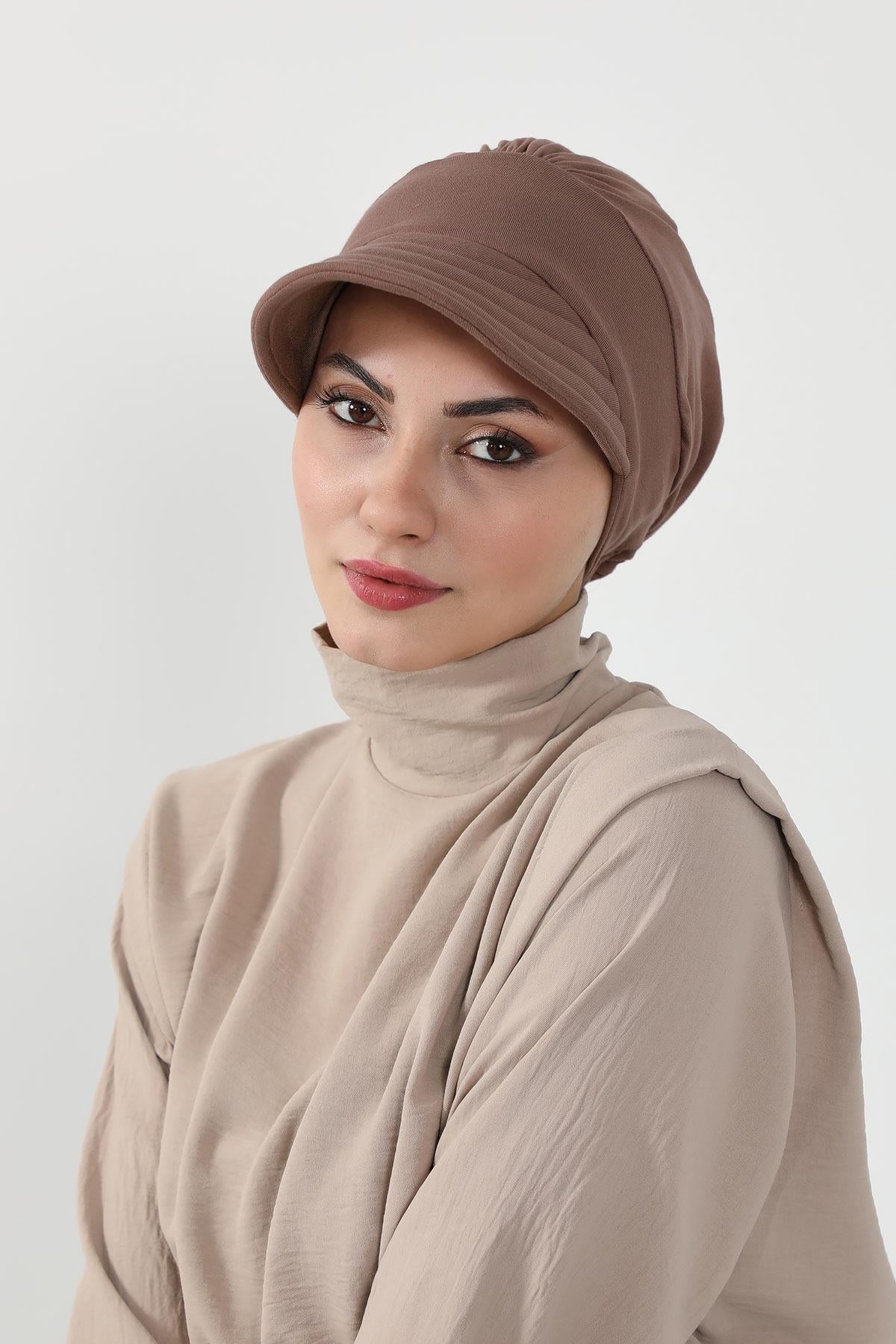 Siperlikli Penye Şapka Bone,B-73