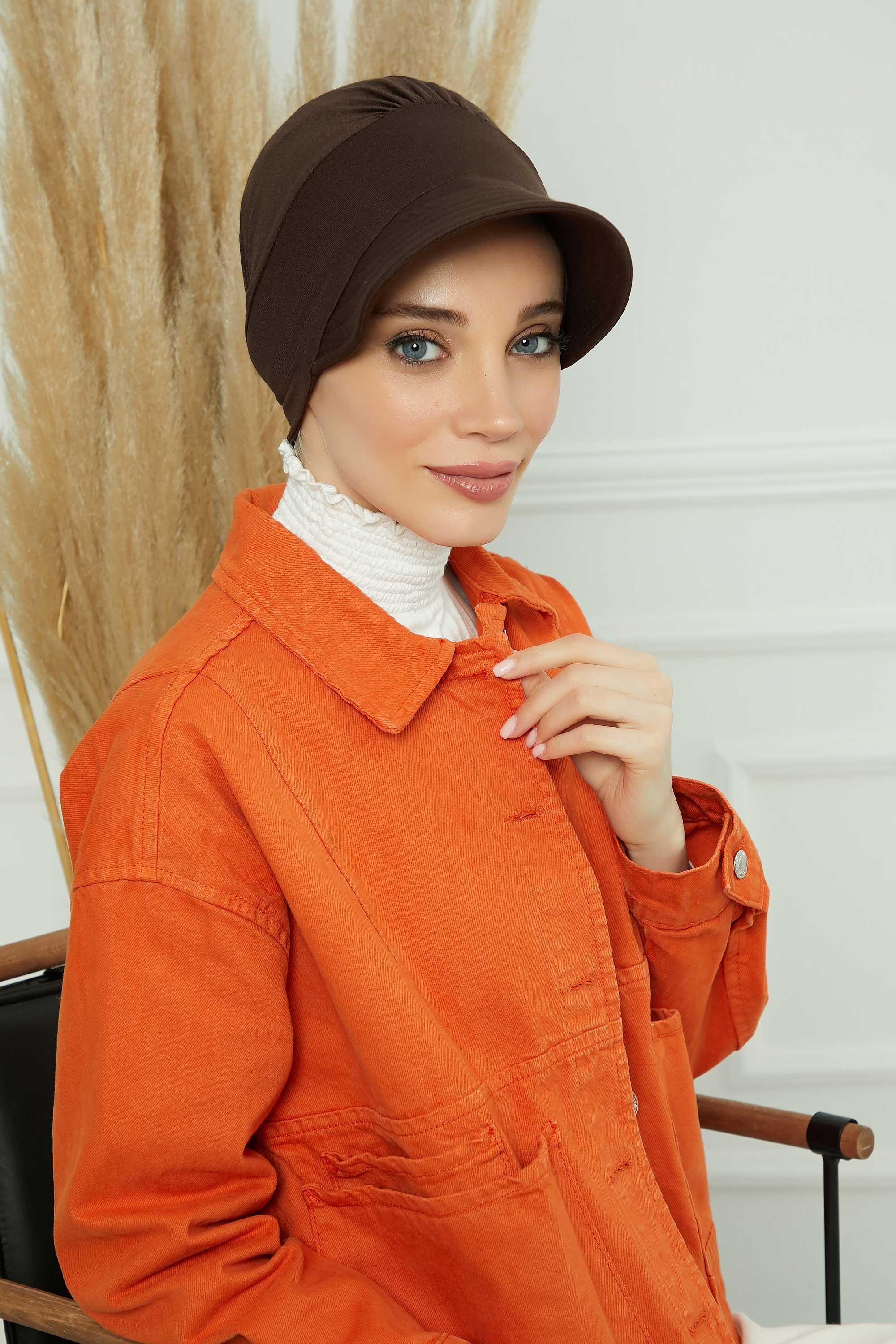 Siperlikli Penye Şapka Bone,B-73