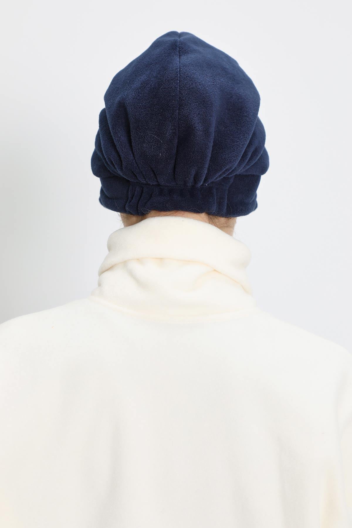 Siperlikli Polar Şapka Bone,B-73PL