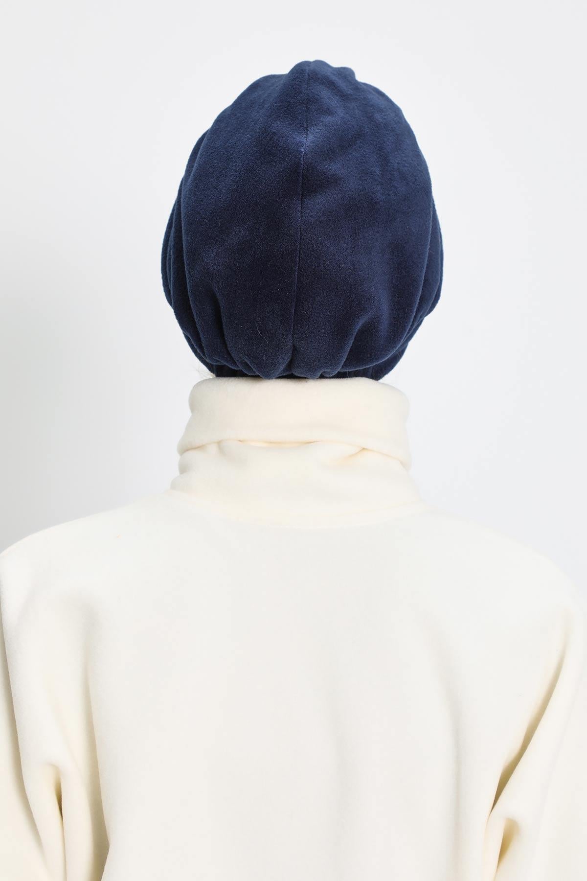 Siperlikli Polar Şapka Bone,B-73PL