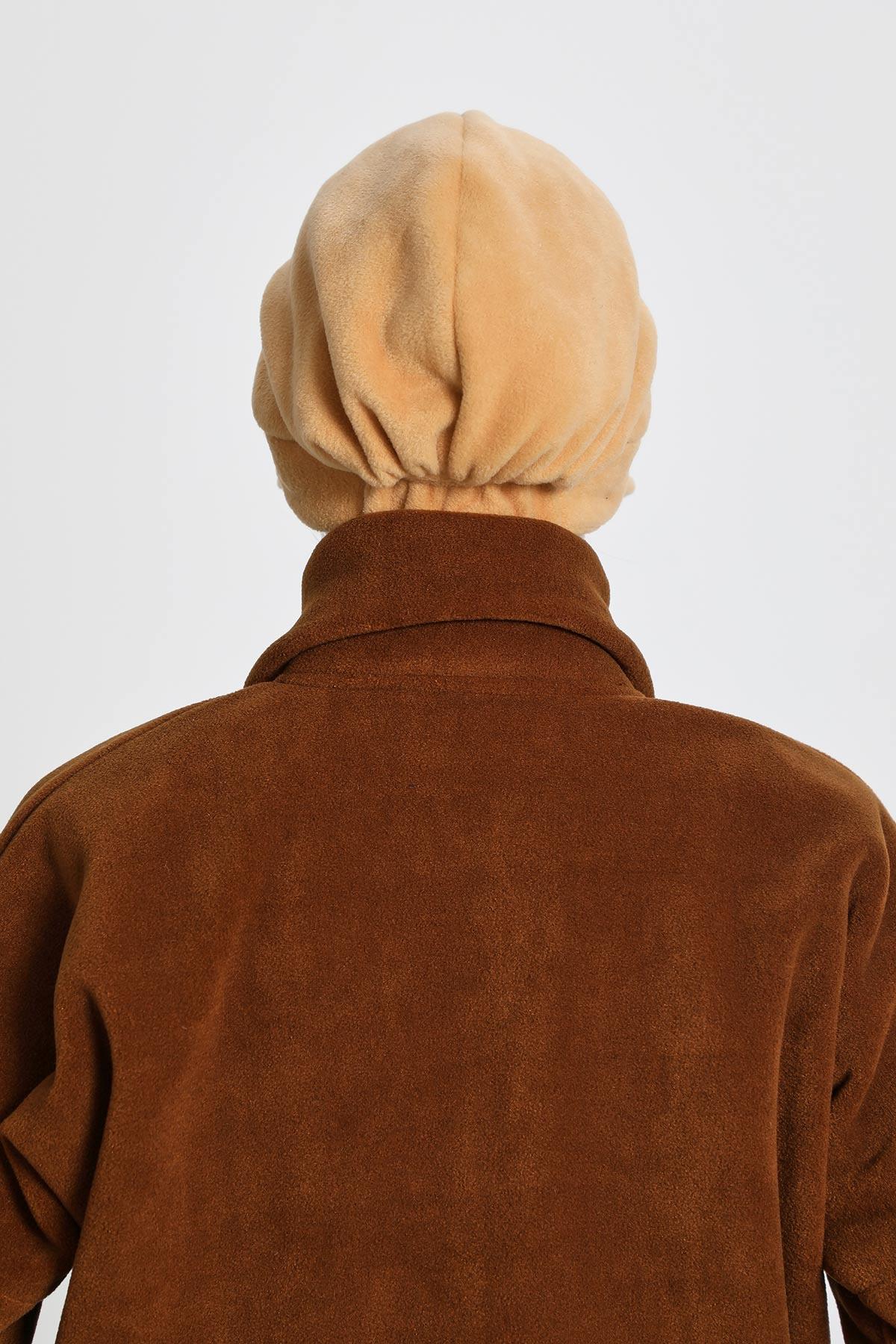 Siperlikli Polar Şapka Bone,B-73PL