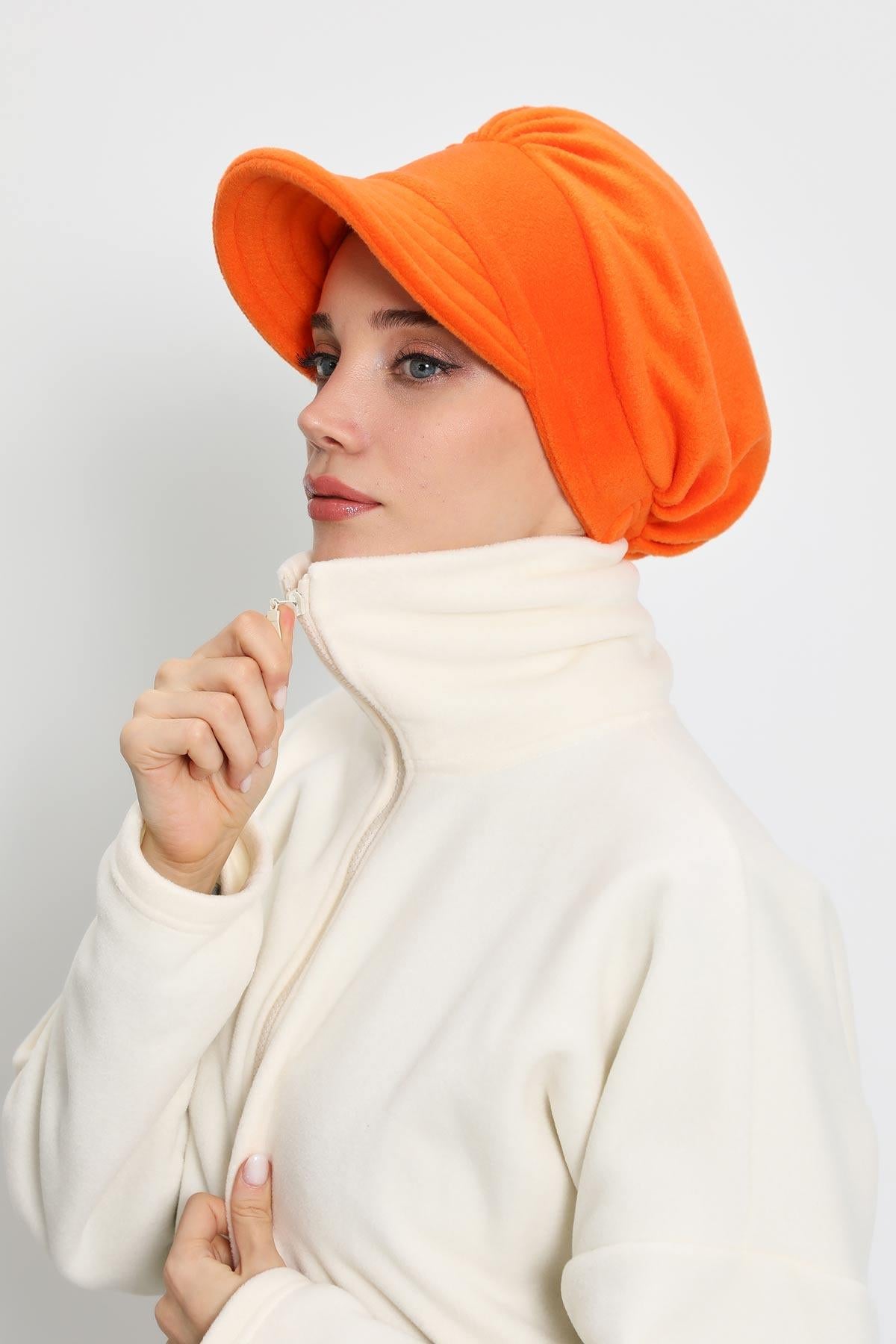 Siperlikli Polar Şapka Bone,B-73PL