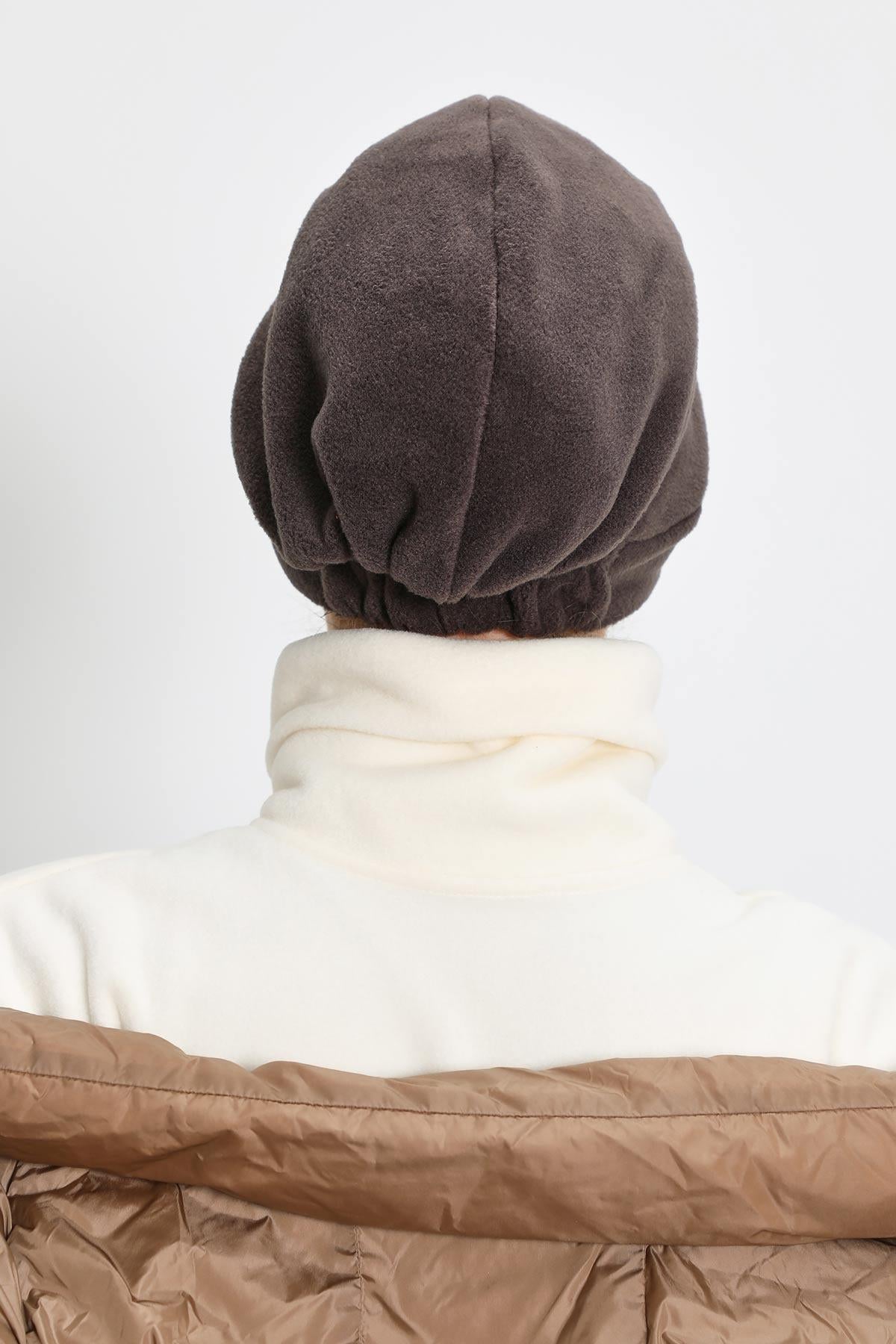 Siperlikli Polar Şapka Bone,B-73PL