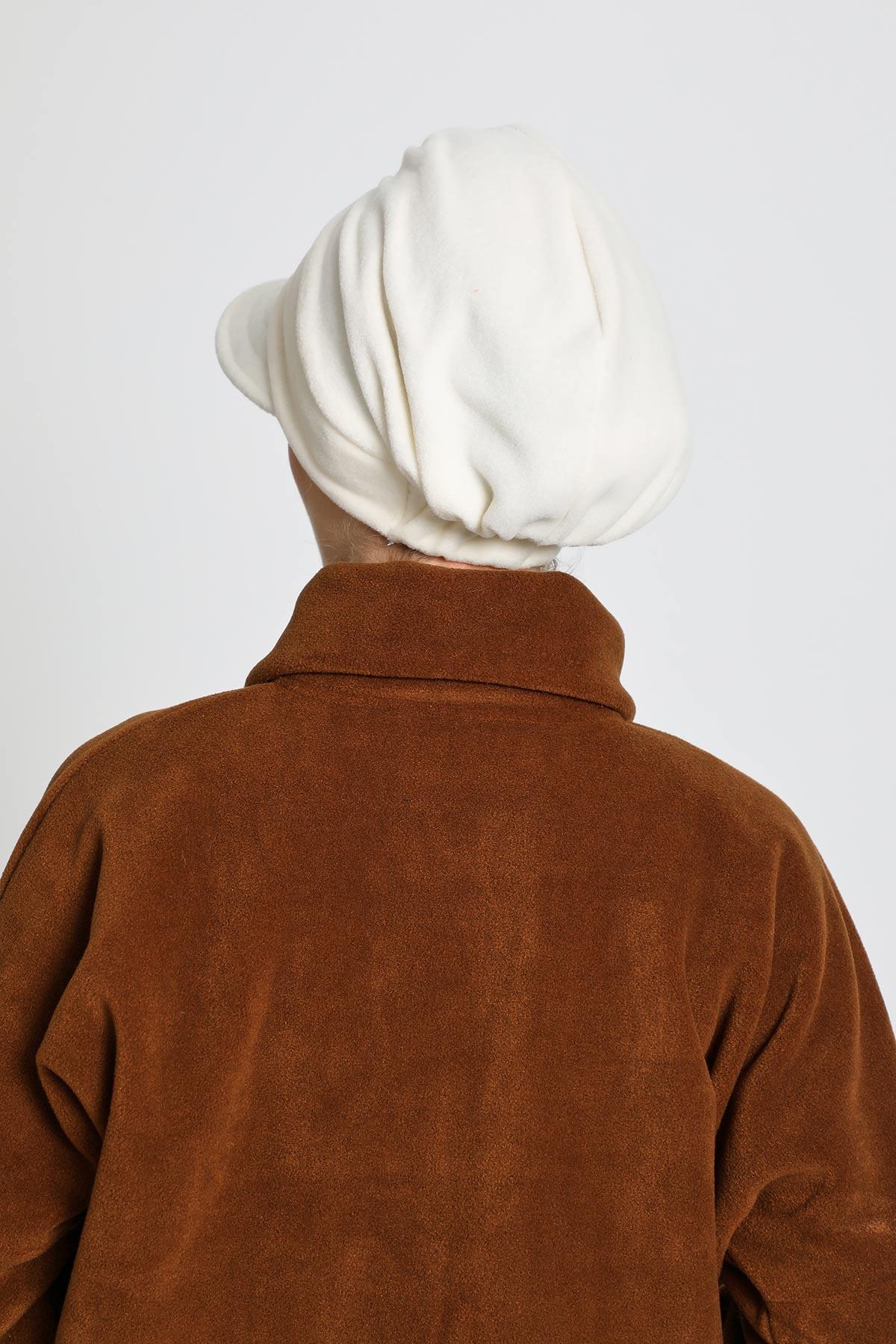 Siperlikli Polar Şapka Bone,B-73PL