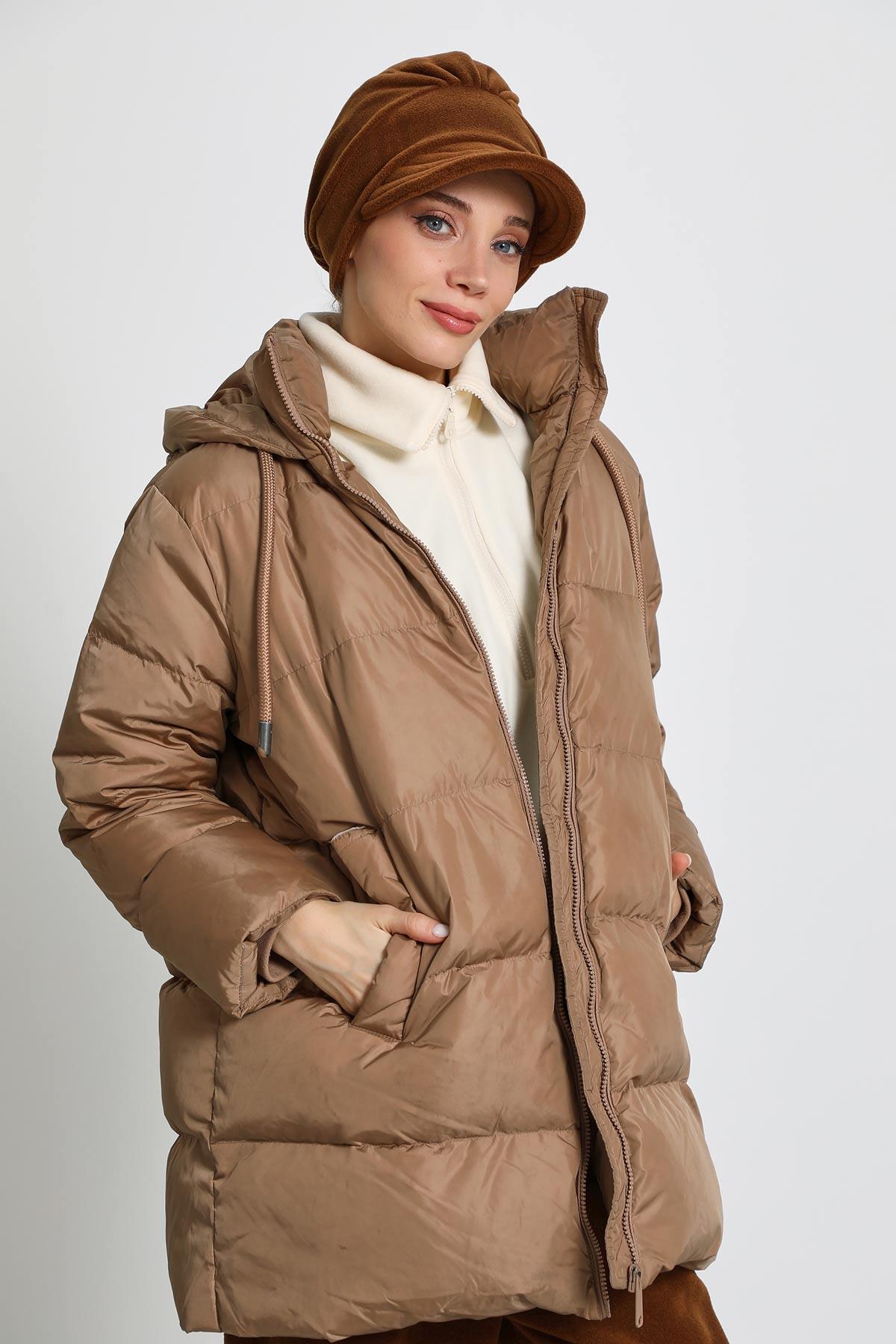 Siperlikli Polar Şapka Bone,B-73PL