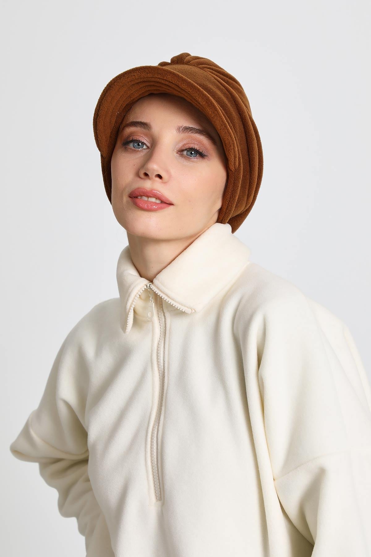 Siperlikli Polar Şapka Bone,B-73PL