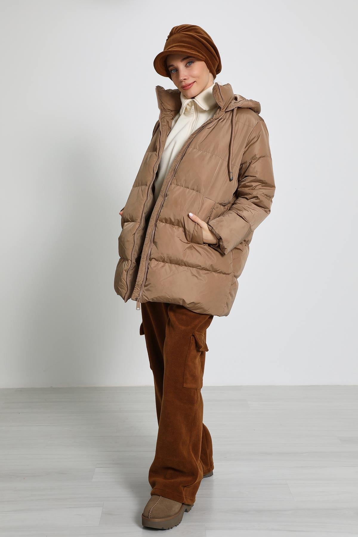 Siperlikli Polar Şapka Bone,B-73PL