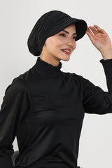 Siperlikli Tesettür (Deniz,Havuz) Yüzücü Bonesi,B-73SN