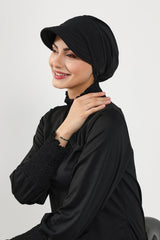 Siperlikli Tesettür (Deniz,Havuz) Yüzücü Bonesi,B-73SN