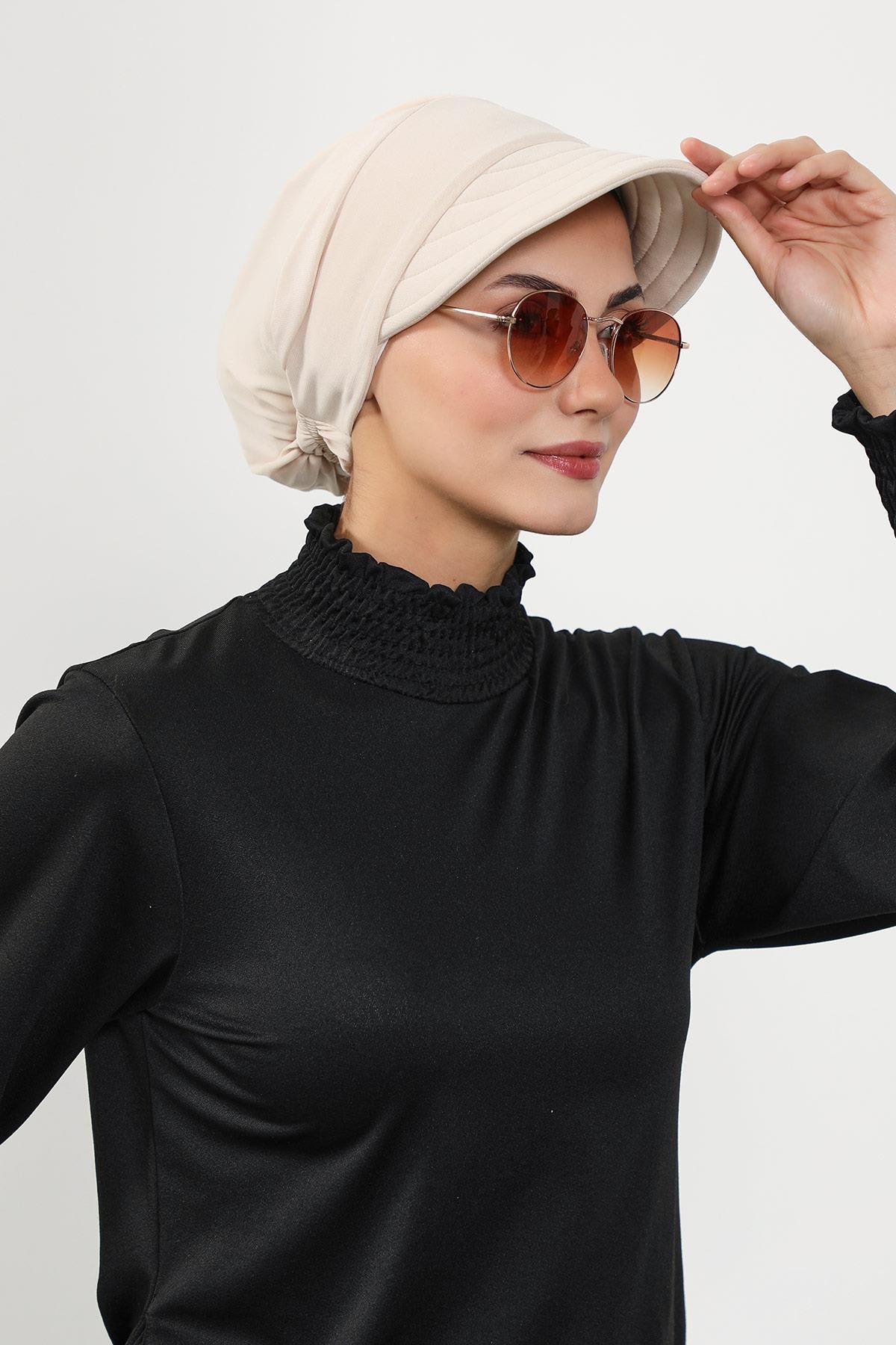 Siperlikli Tesettür (Deniz,Havuz) Yüzücü Bonesi,B-73SN