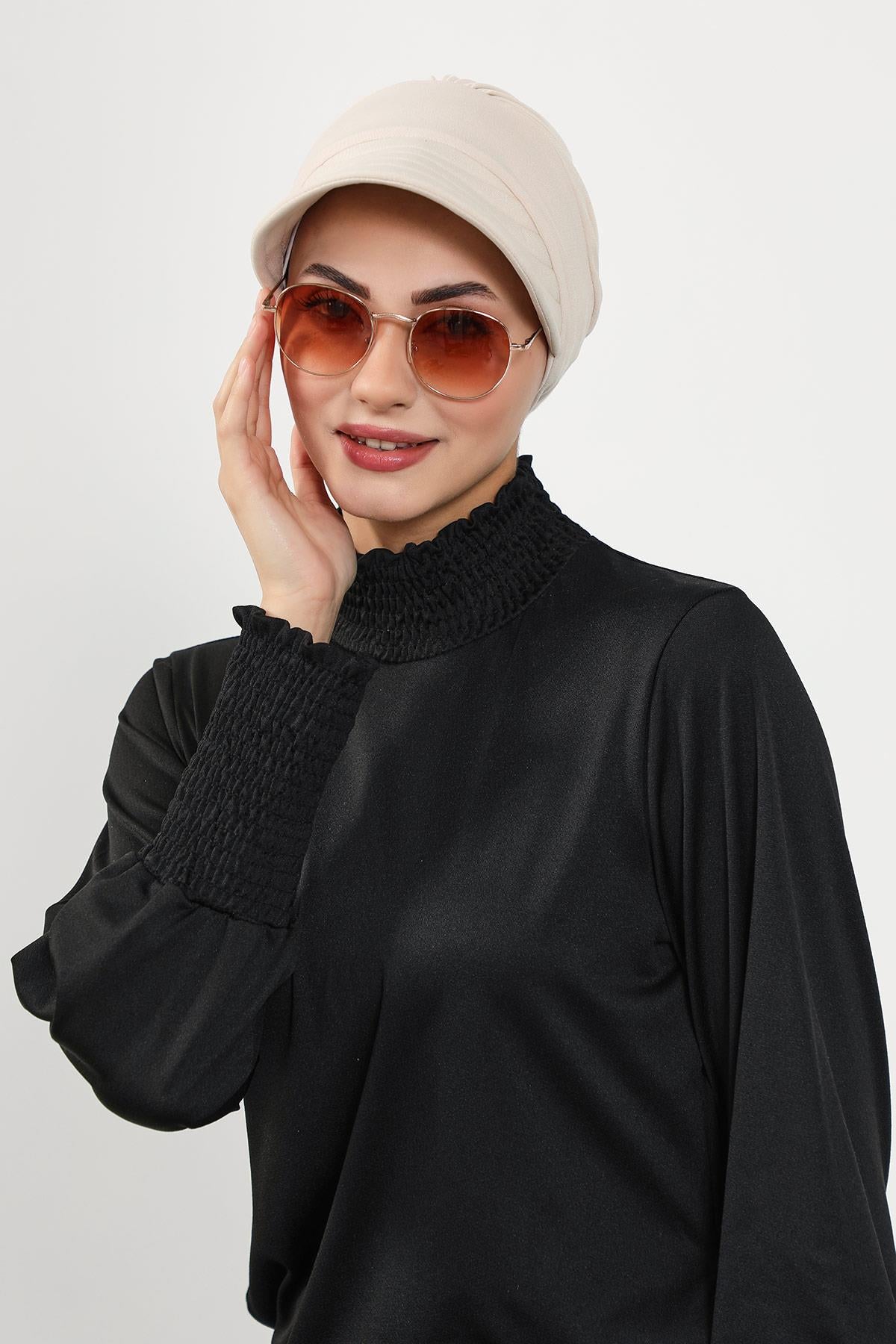 Siperlikli Tesettür (Deniz,Havuz) Yüzücü Bonesi,B-73SN