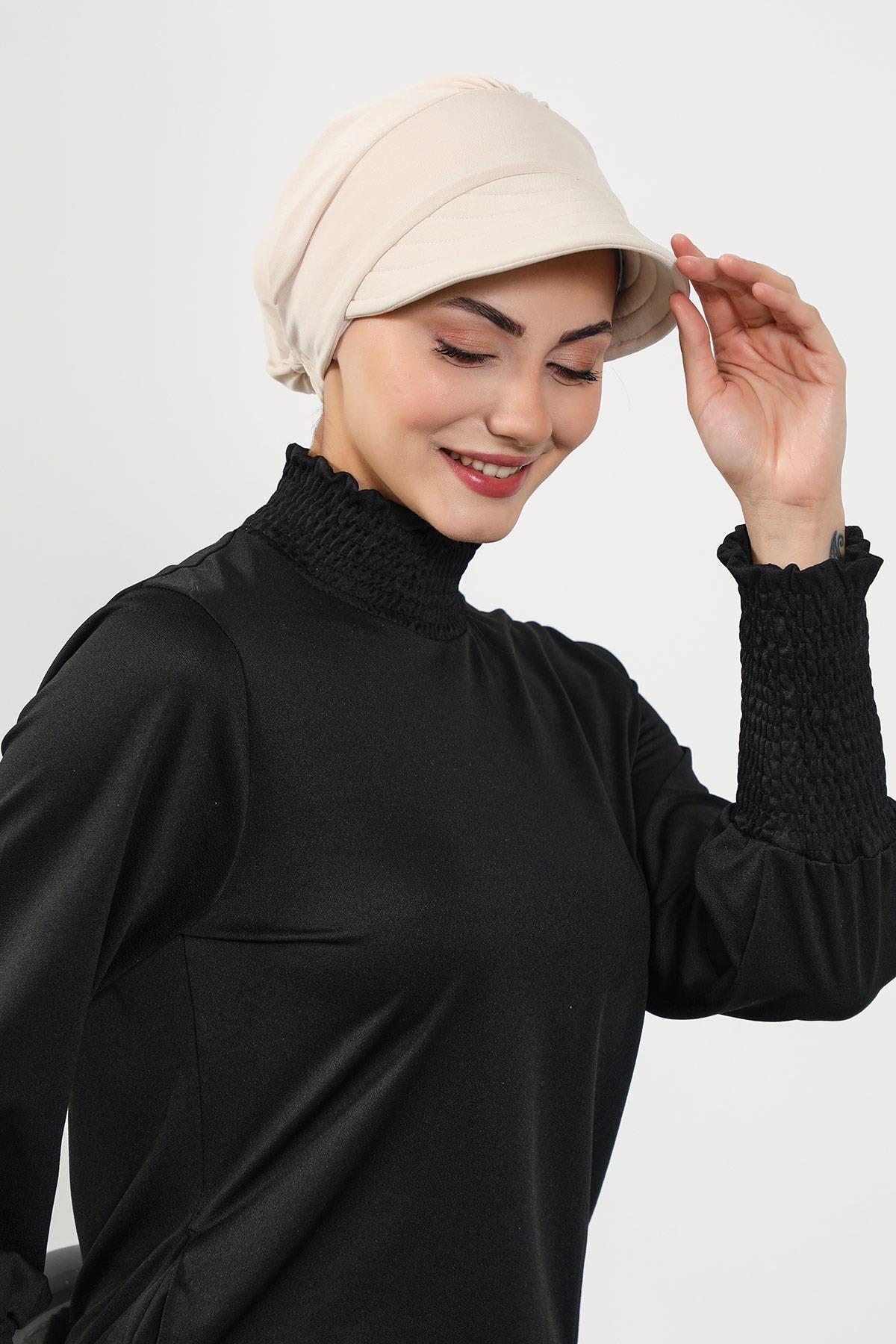 Siperlikli Tesettür (Deniz,Havuz) Yüzücü Bonesi,B-73SN