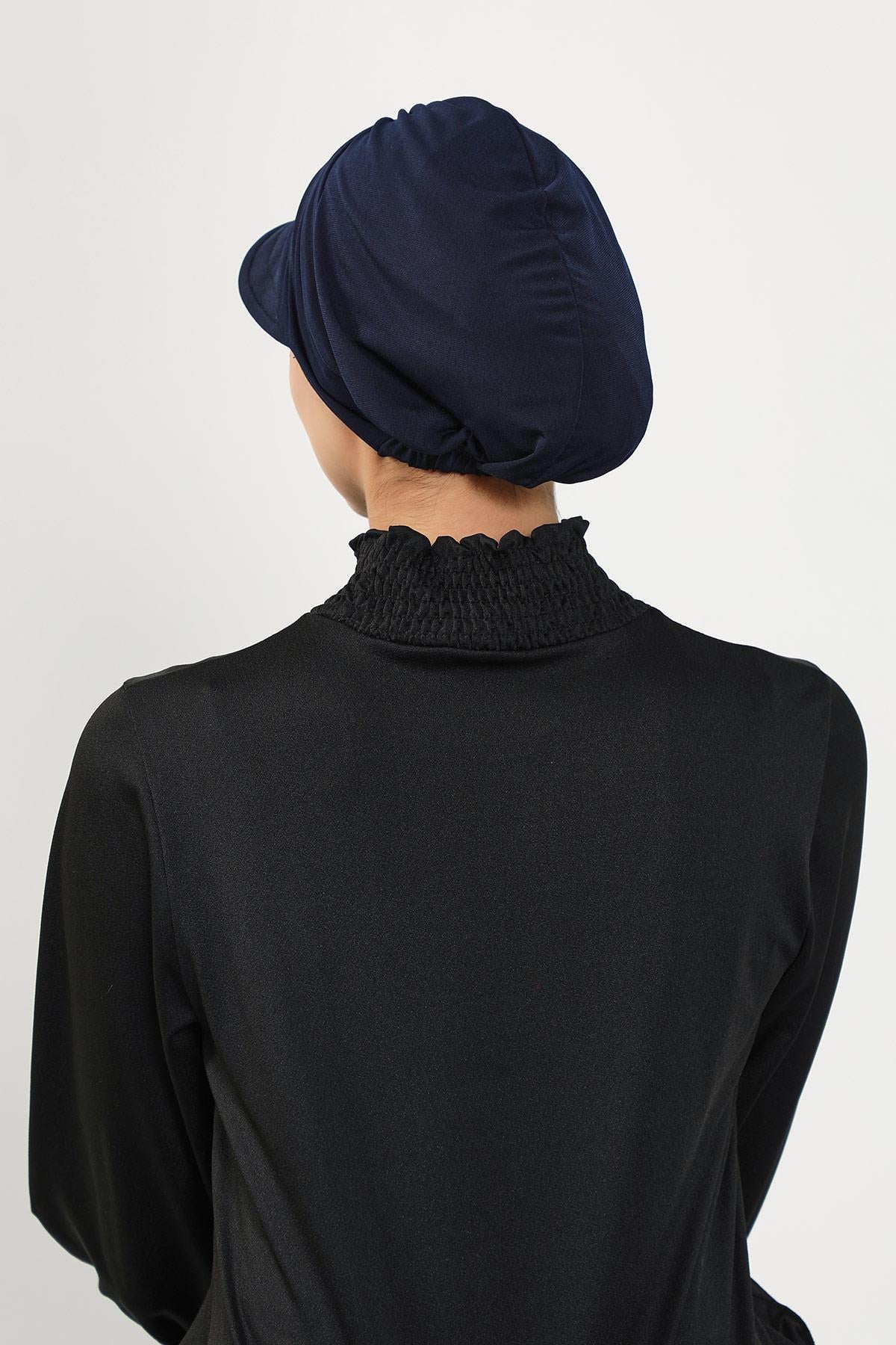 Siperlikli Tesettür (Deniz,Havuz) Yüzücü Bonesi,B-73SN