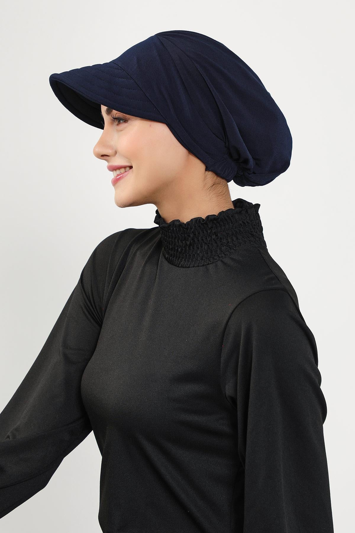 Siperlikli Tesettür (Deniz,Havuz) Yüzücü Bonesi,B-73SN