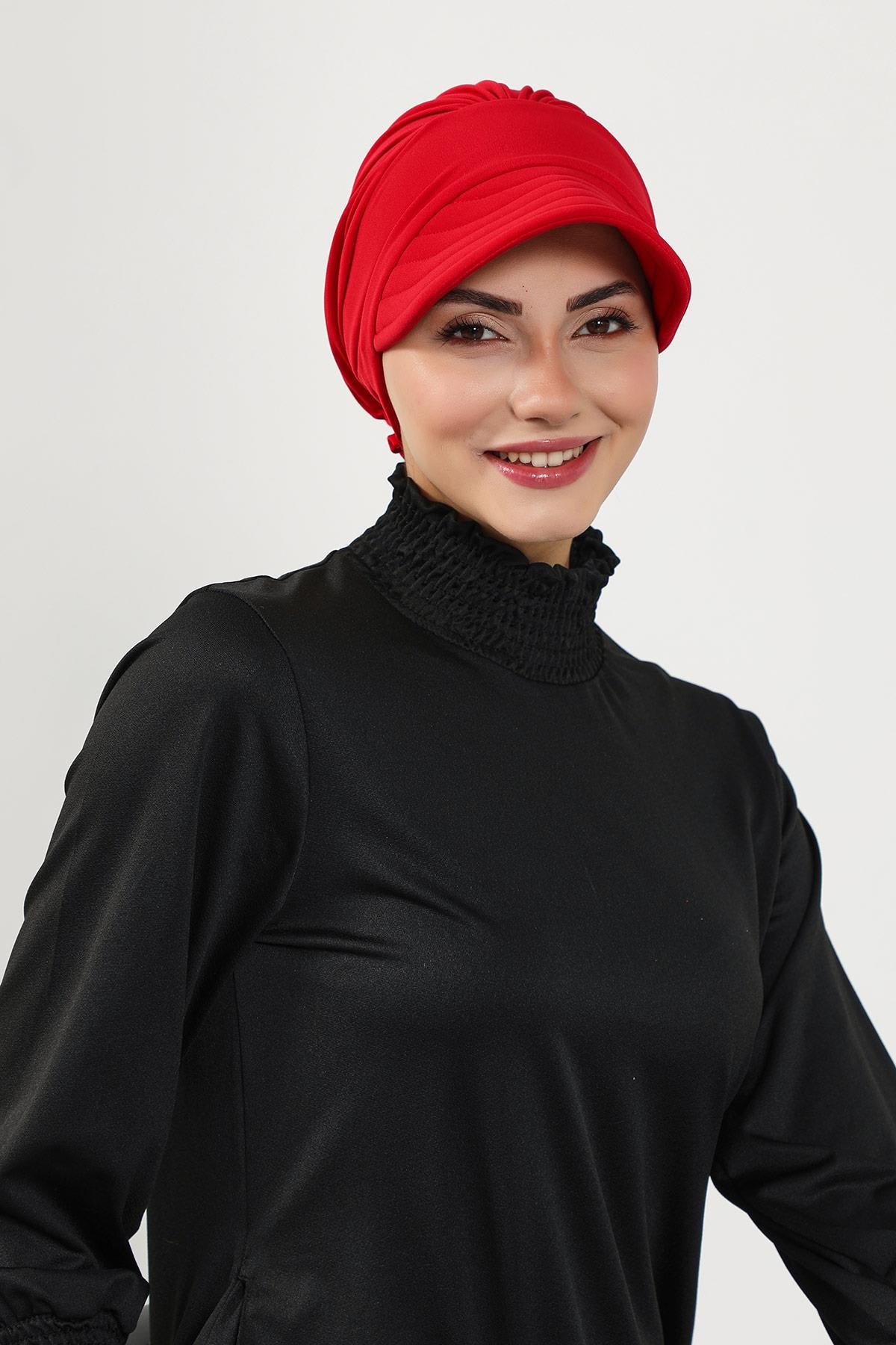 Siperlikli Tesettür (Deniz,Havuz) Yüzücü Bonesi,B-73SN