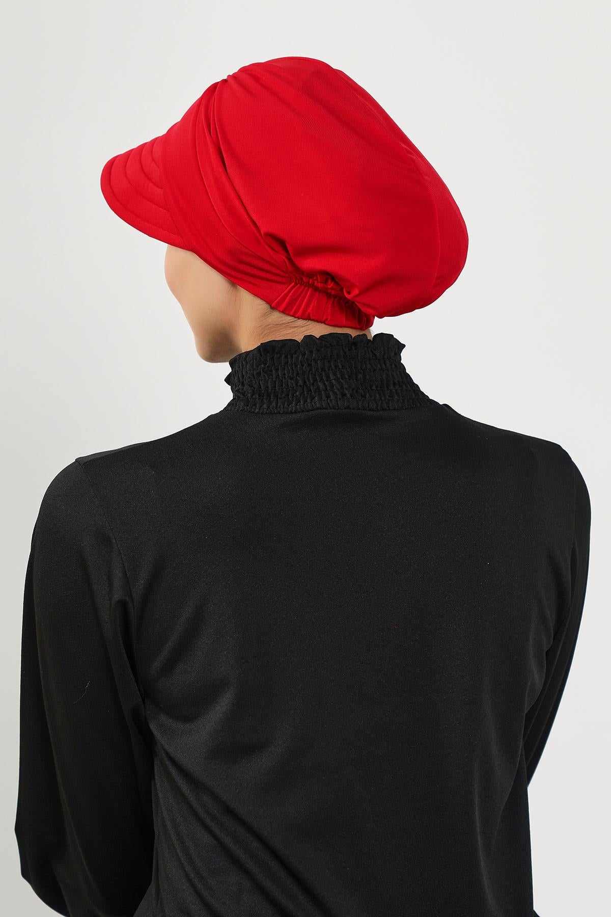 Siperlikli Tesettür (Deniz,Havuz) Yüzücü Bonesi,B-73SN