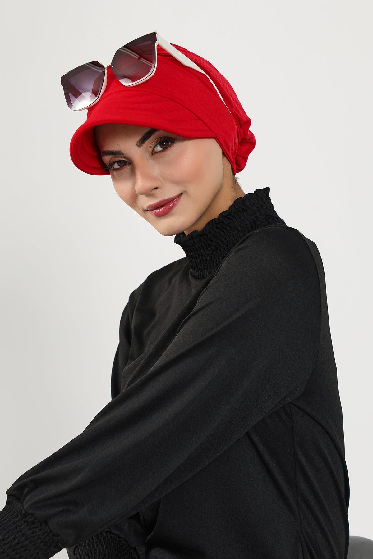 Siperlikli Tesettür (Deniz,Havuz) Yüzücü Bonesi,B-73SN