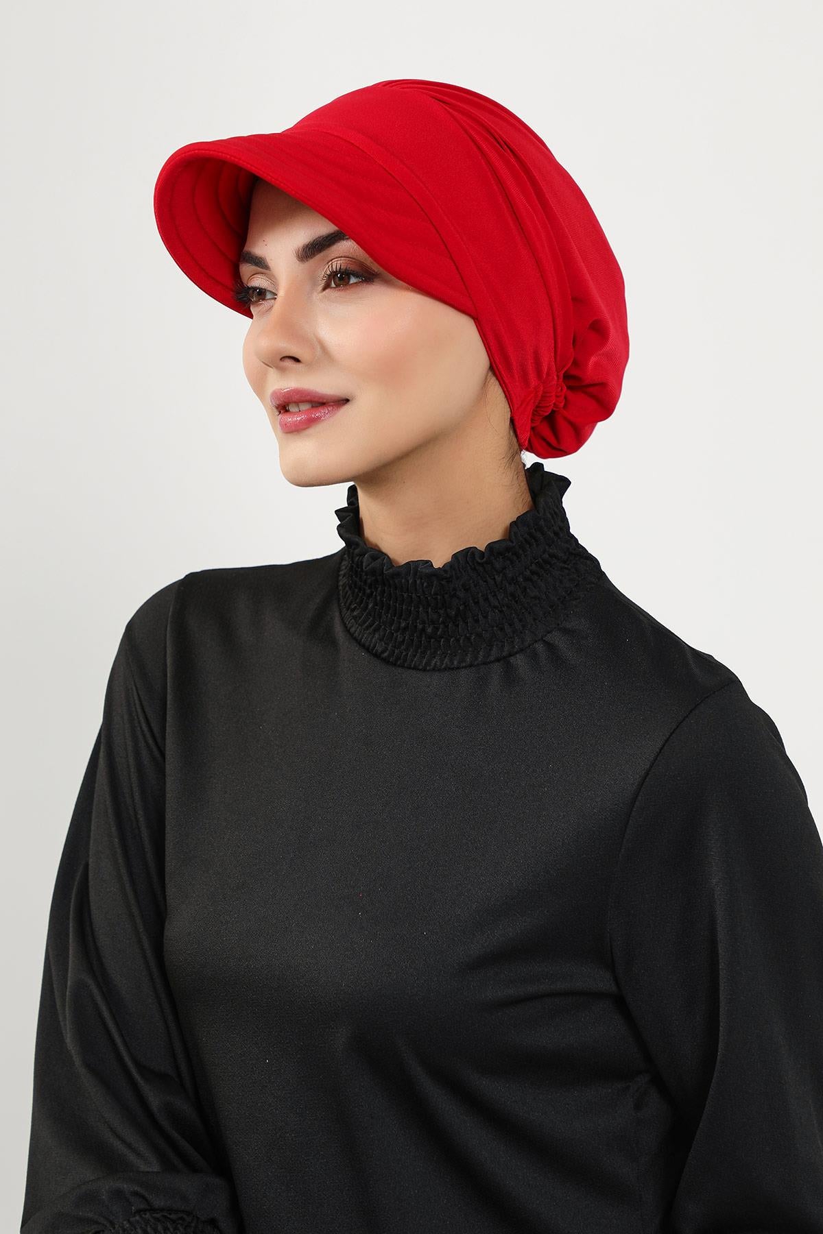 Siperlikli Tesettür (Deniz,Havuz) Yüzücü Bonesi,B-73SN