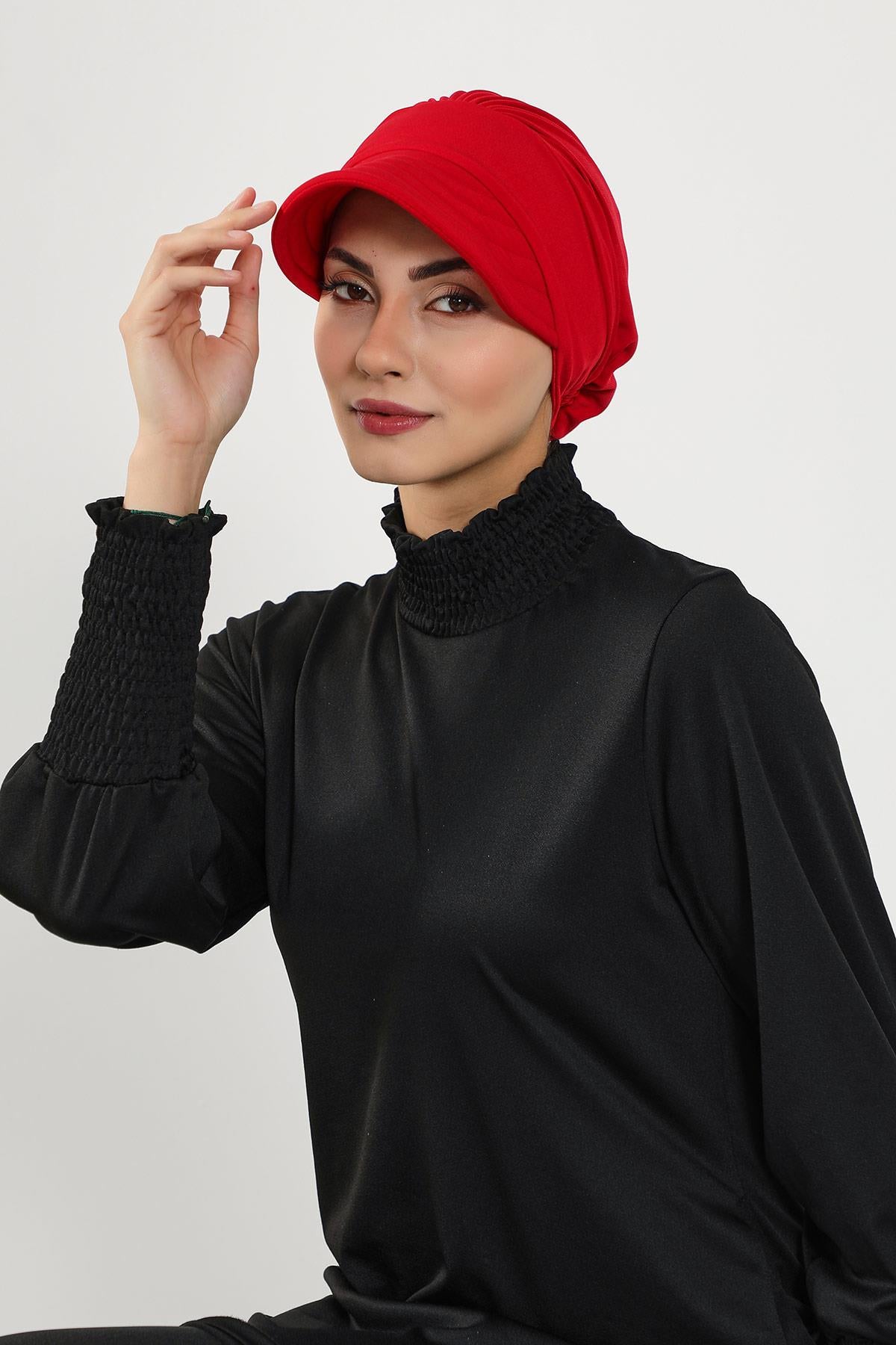 Siperlikli Tesettür (Deniz,Havuz) Yüzücü Bonesi,B-73SN