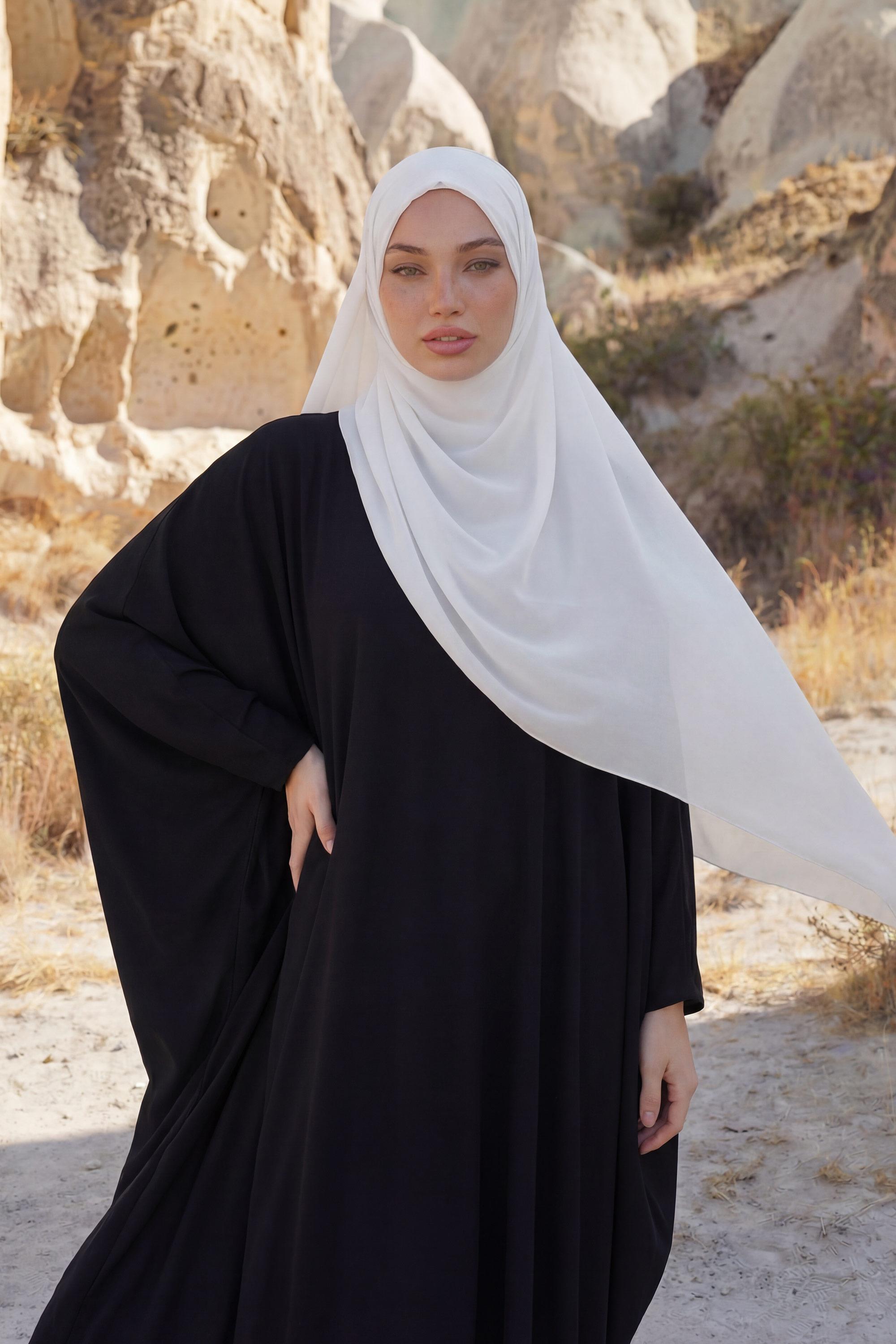 Tesettür Boneli Pratik Şifon Şal,PS-46