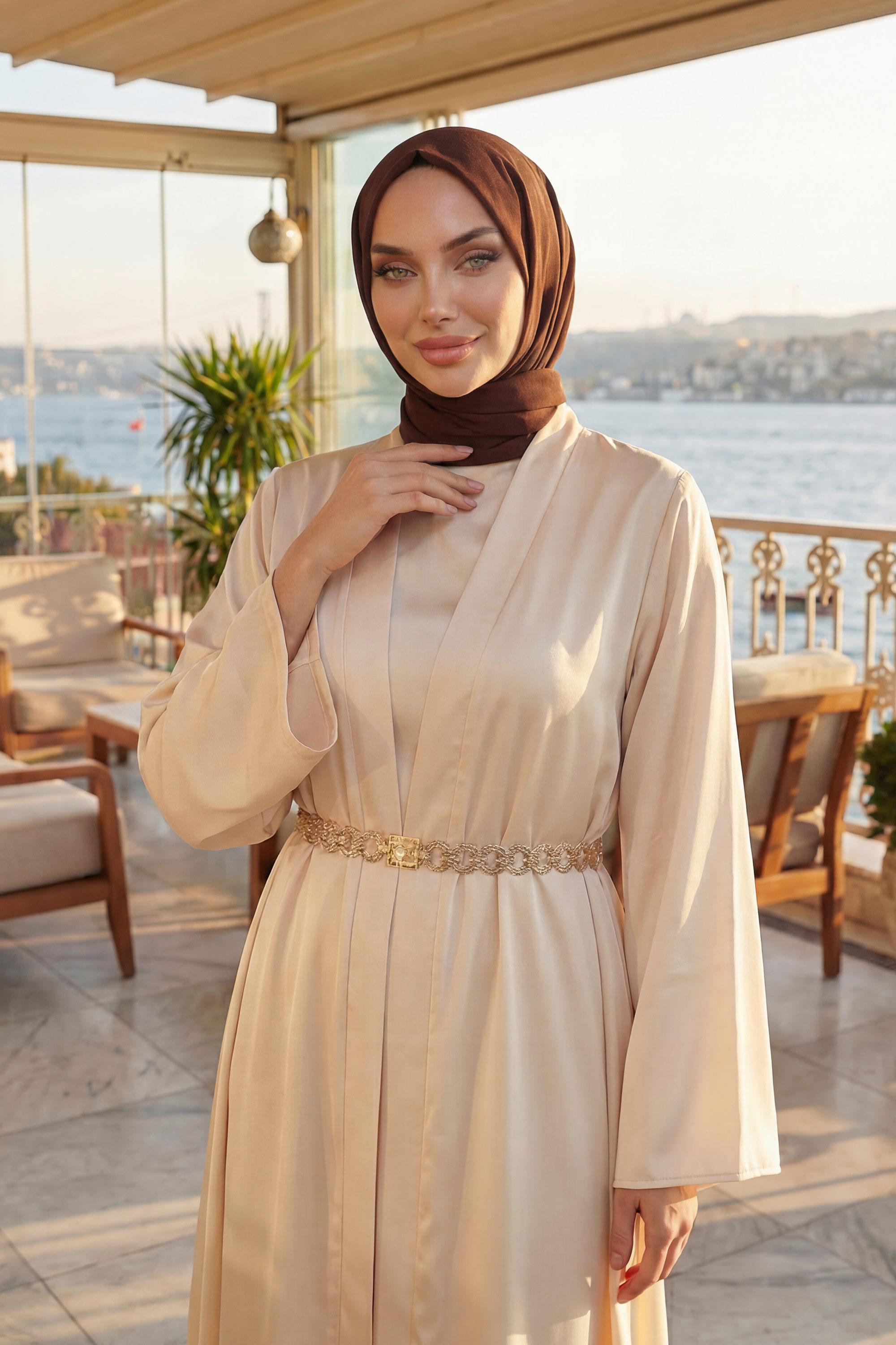 Tesettür Boneli Pratik Şifon Şal,PS-46