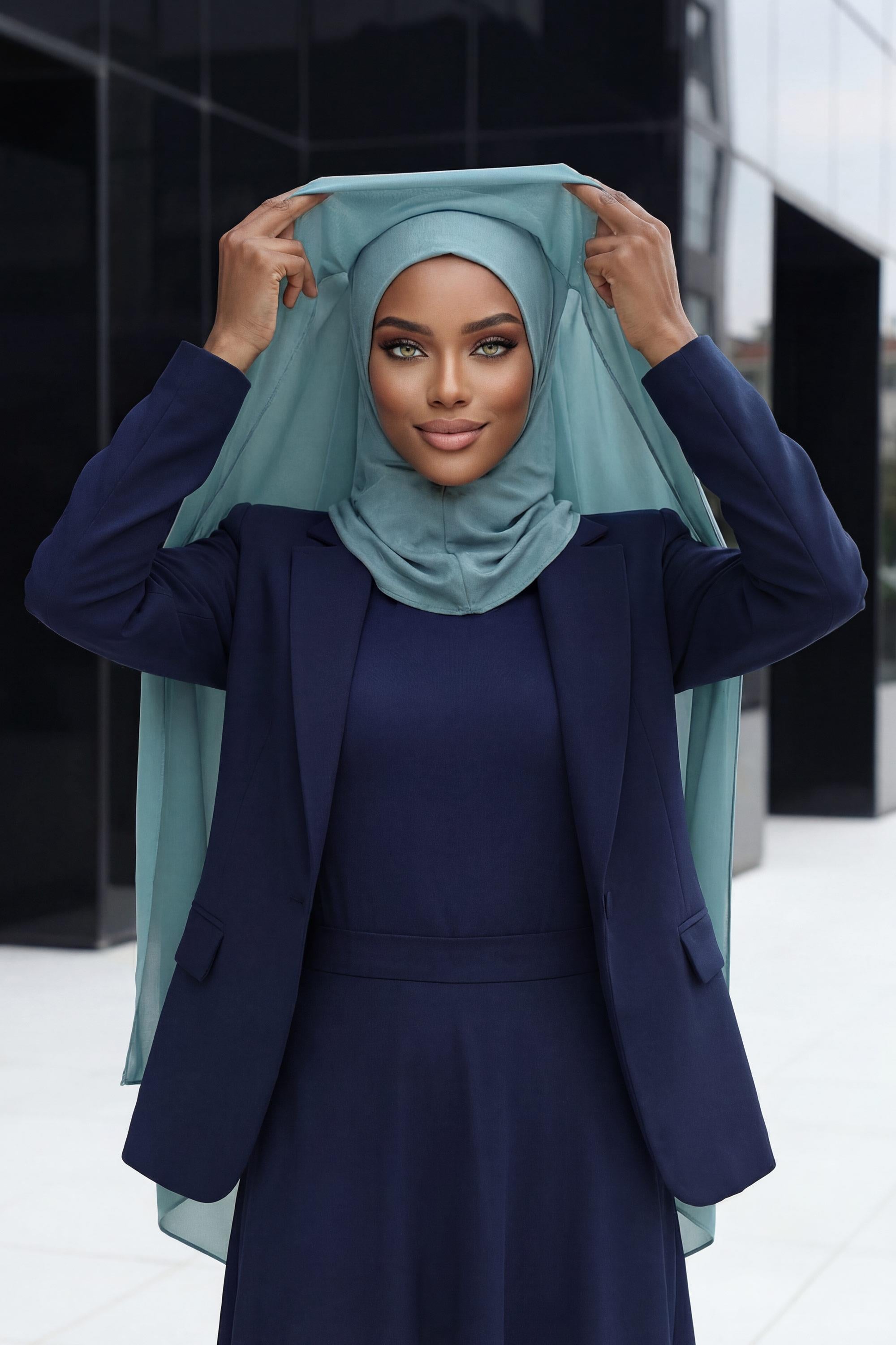 Tesettür Boneli Pratik Şifon Şal,PS-46