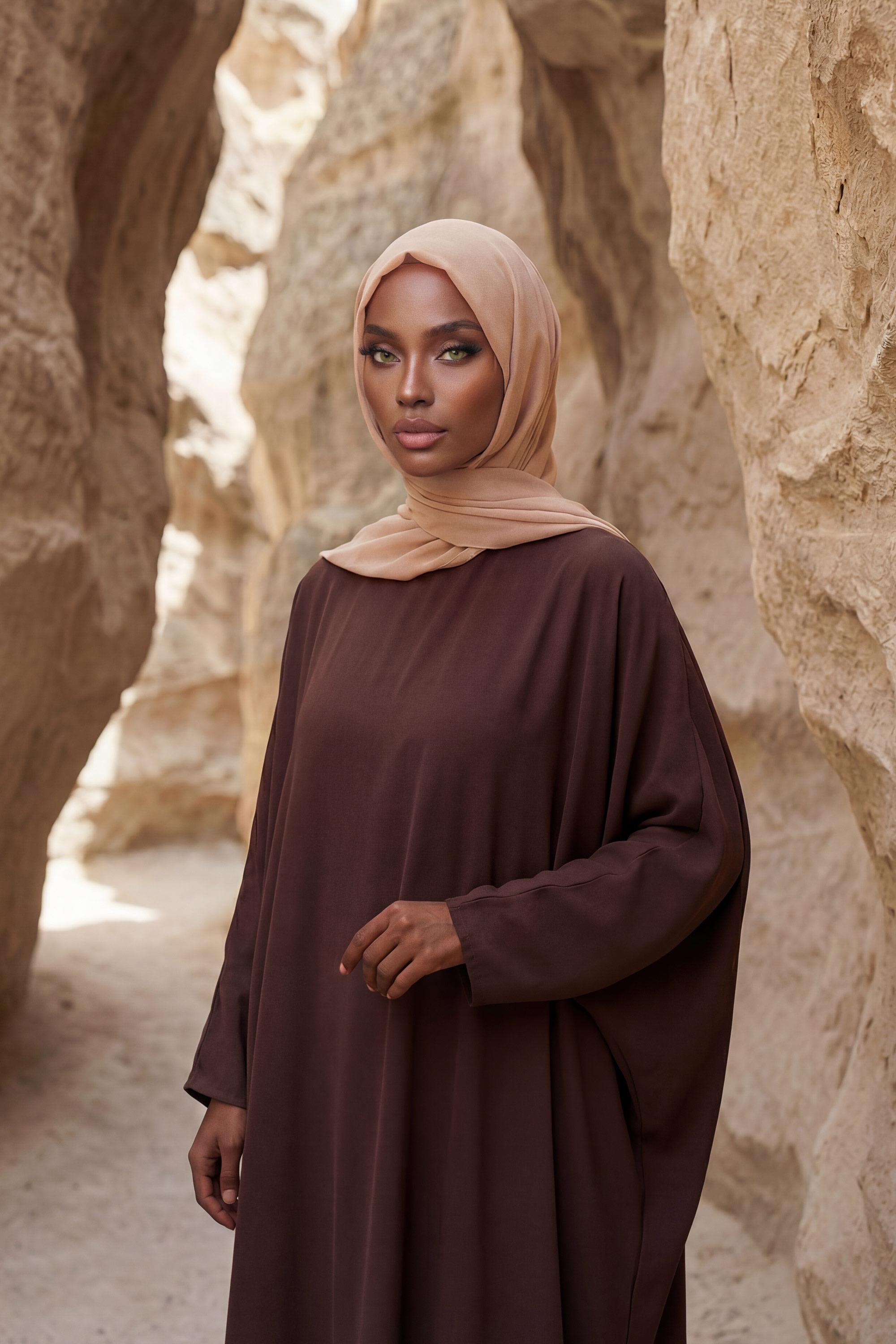 Tesettür Boneli Pratik Şifon Şal,PS-46