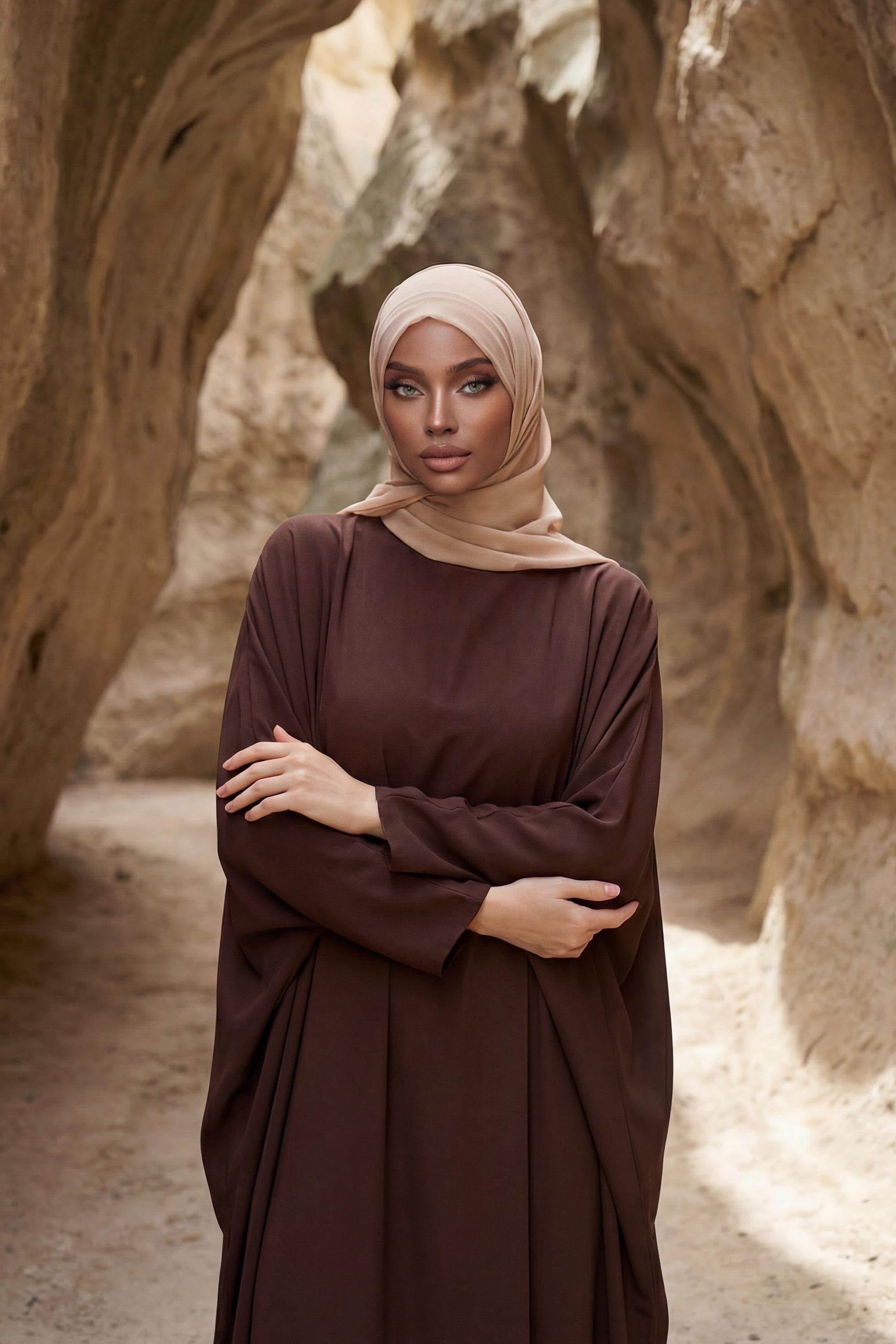 Tesettür Boneli Pratik Şifon Şal,PS-46