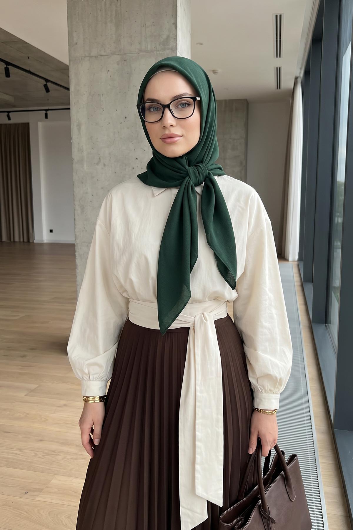 Tesettür Kaymaz Krep Şal,PS-63