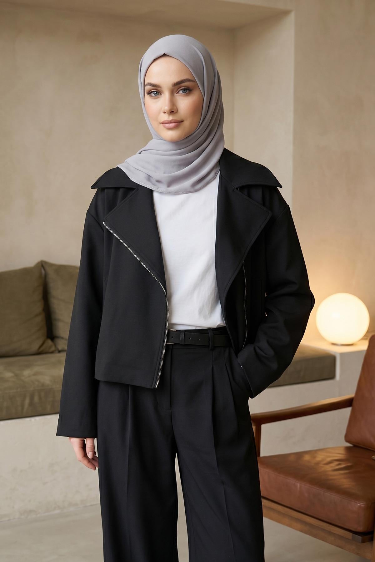 Tesettür Kaymaz Krep Şal,PS-63