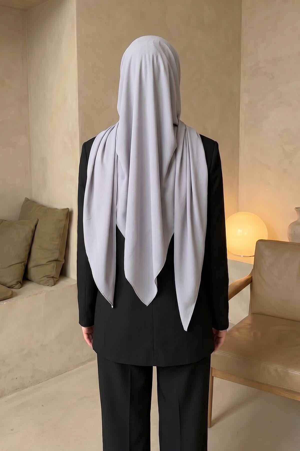 Tesettür Kaymaz Krep Şal,PS-63
