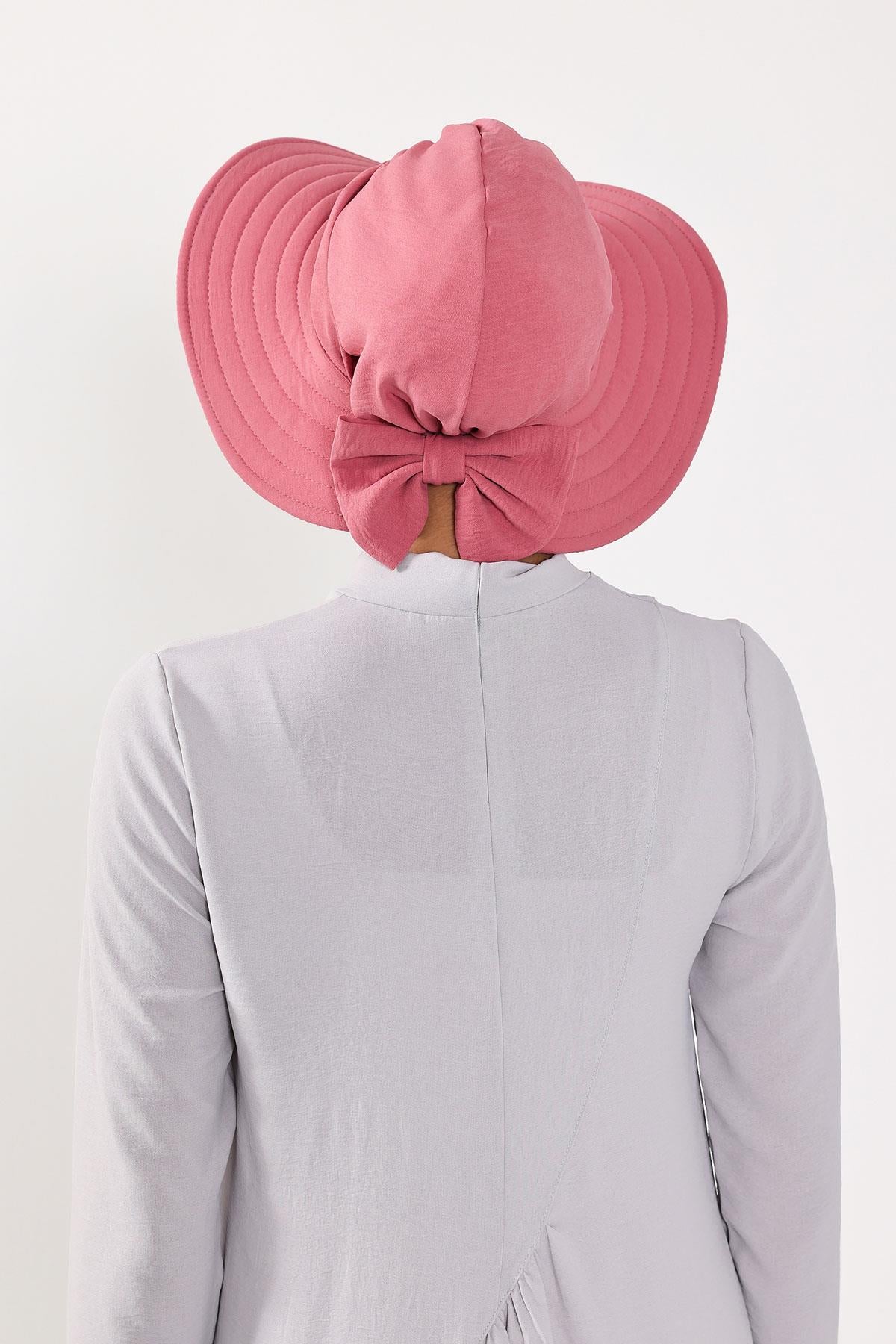 Türban Üzeri Aerobin Pratik Tak-Çık Fiyonklu Şapka,SP-4A,SP-4A