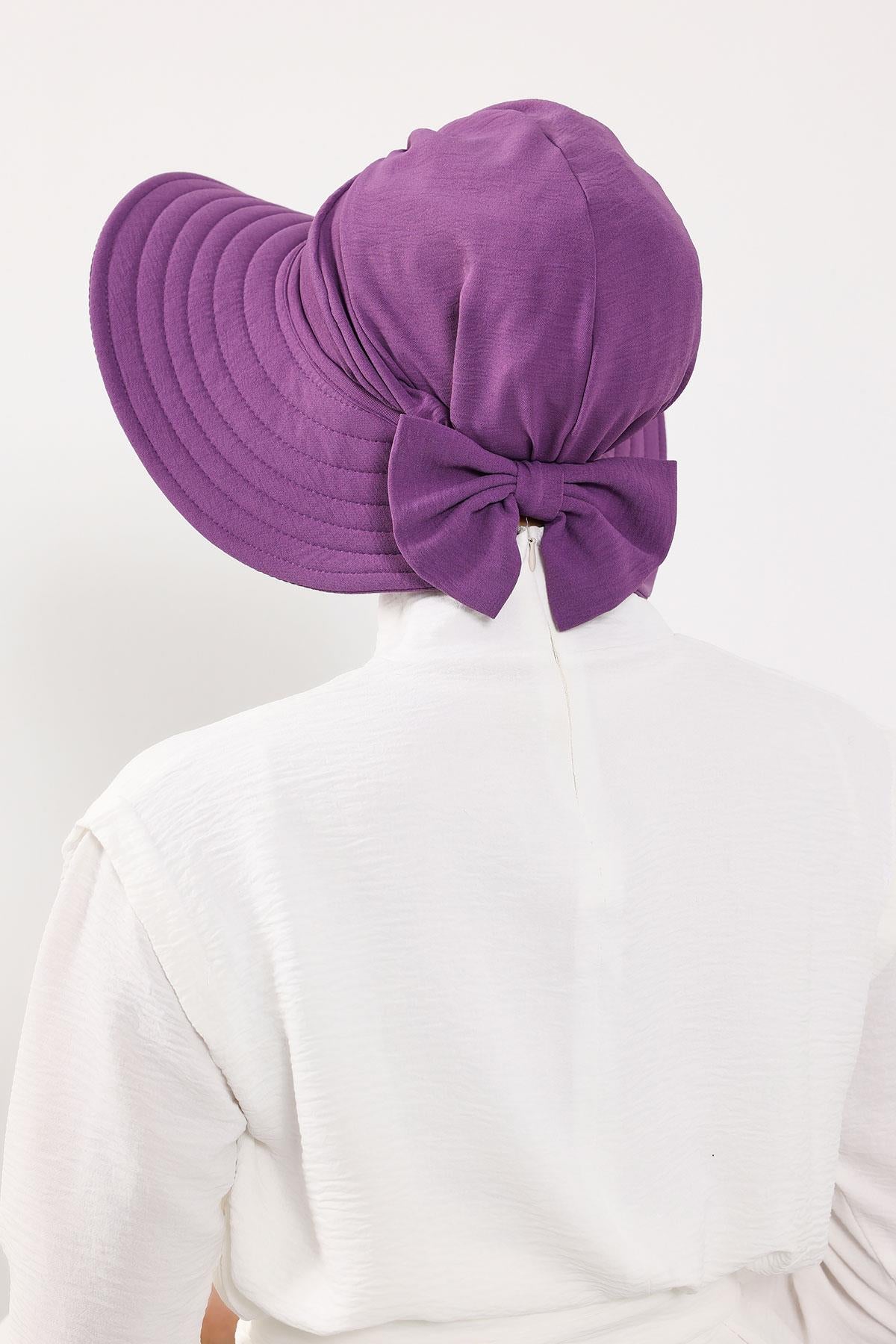 Türban Üzeri Aerobin Pratik Tak-Çık Fiyonklu Şapka,SP-4A,SP-4A