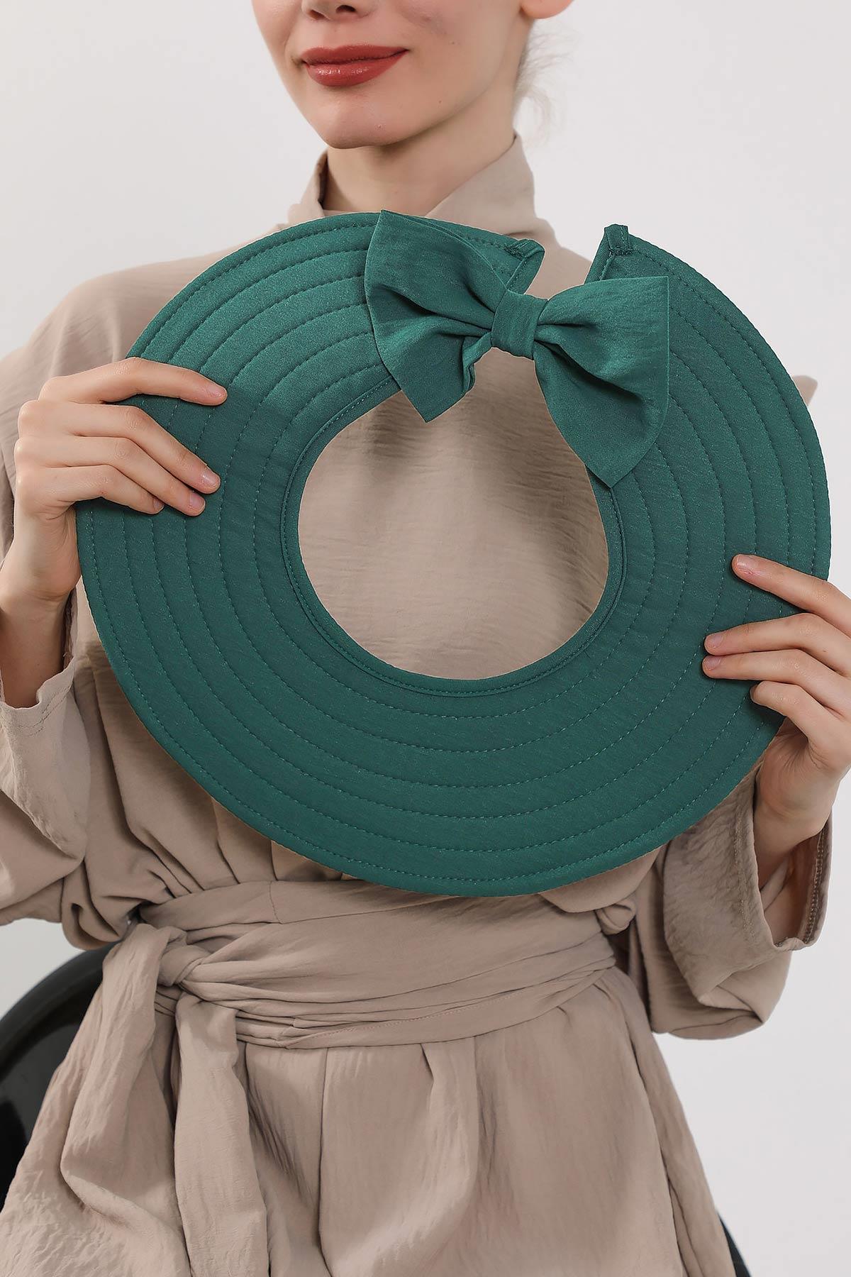 Türban Üzeri Aerobin Pratik Tak-Çık Fiyonklu Şapka,SP-4A,SP-4A