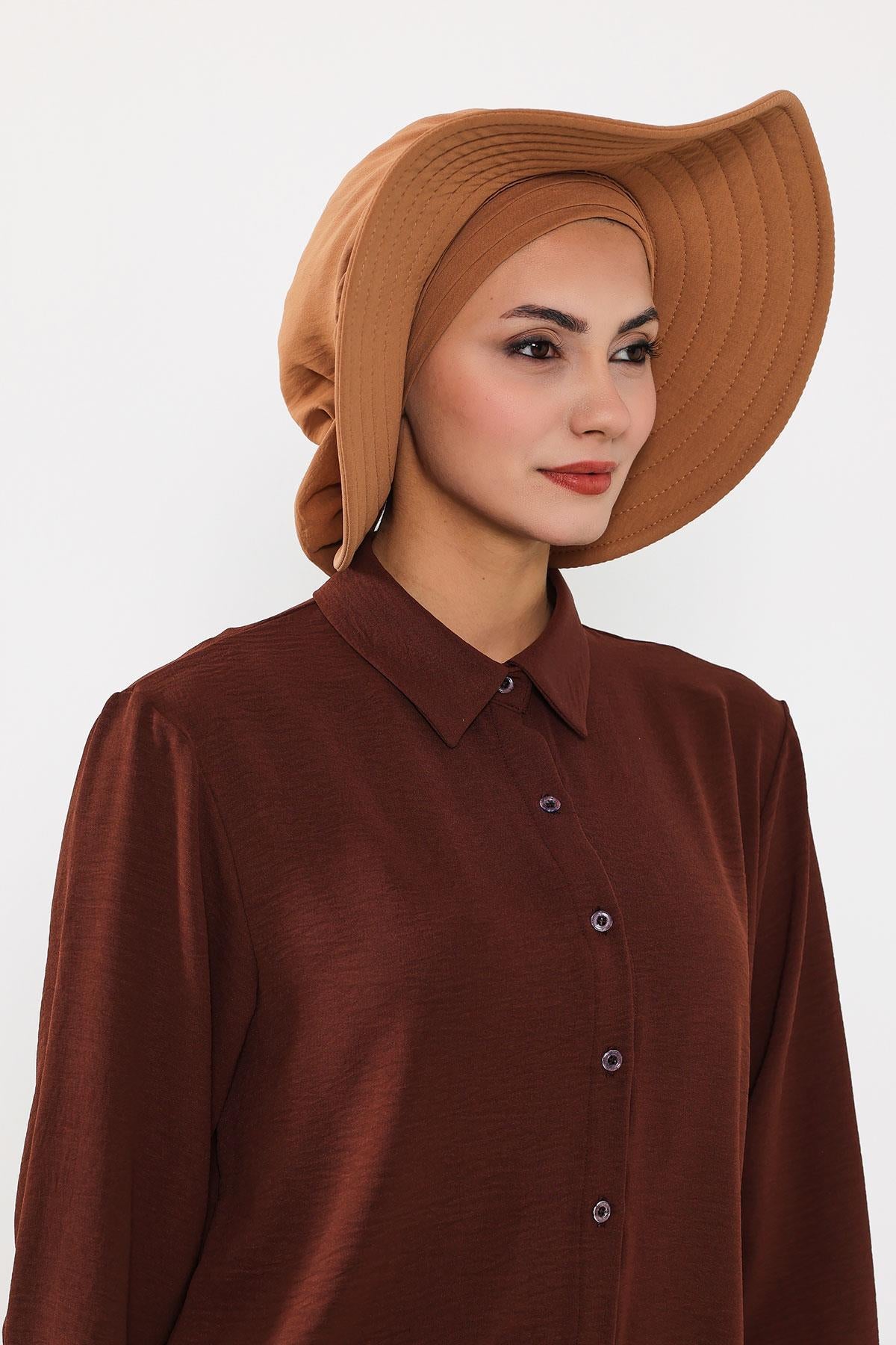 Türban Üzeri Aerobin Pratik Tak-Çık Fiyonklu Şapka,SP-4A,SP-4A