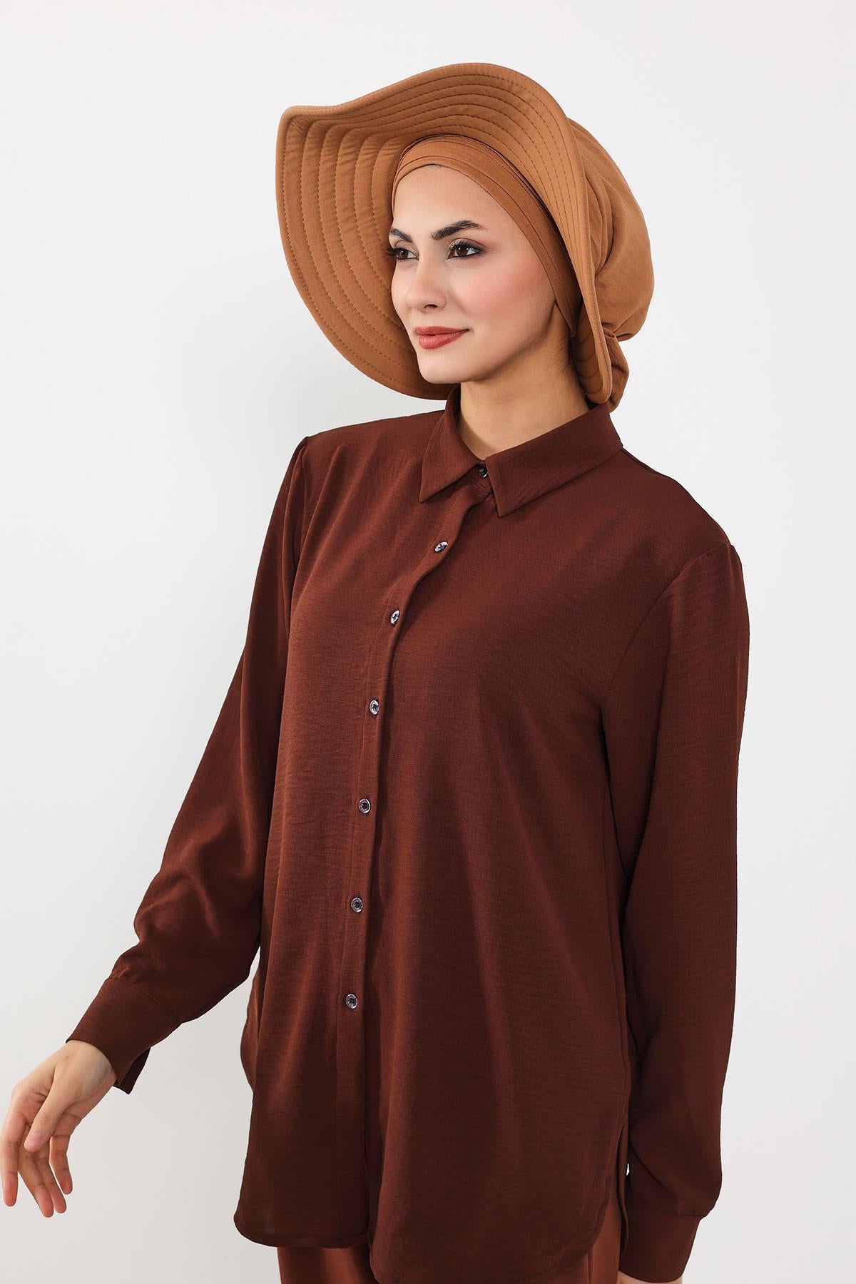 Türban Üzeri Aerobin Pratik Tak-Çık Fiyonklu Şapka,SP-4A,SP-4A