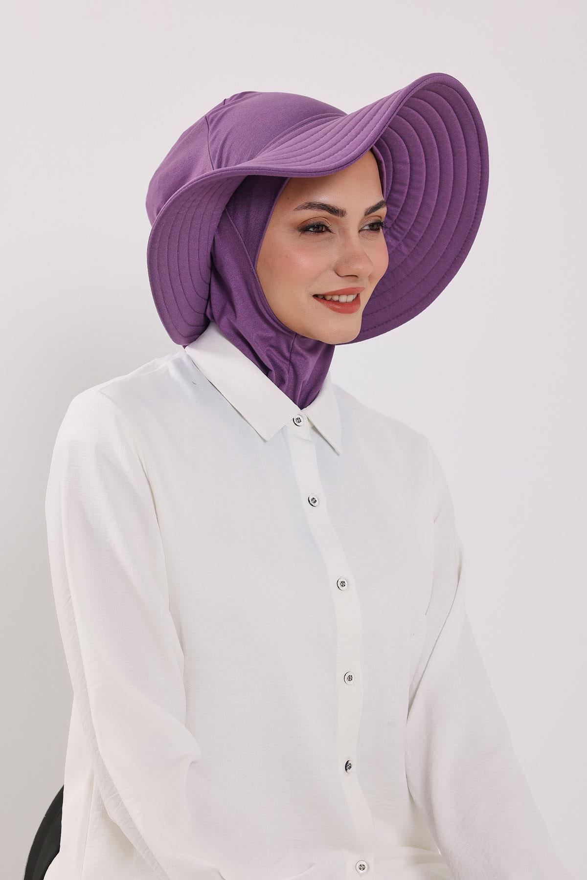 Türban Üzeri Penye Pratik Tak-Çık Fiyonklu Şapka,SP-4,SP-4